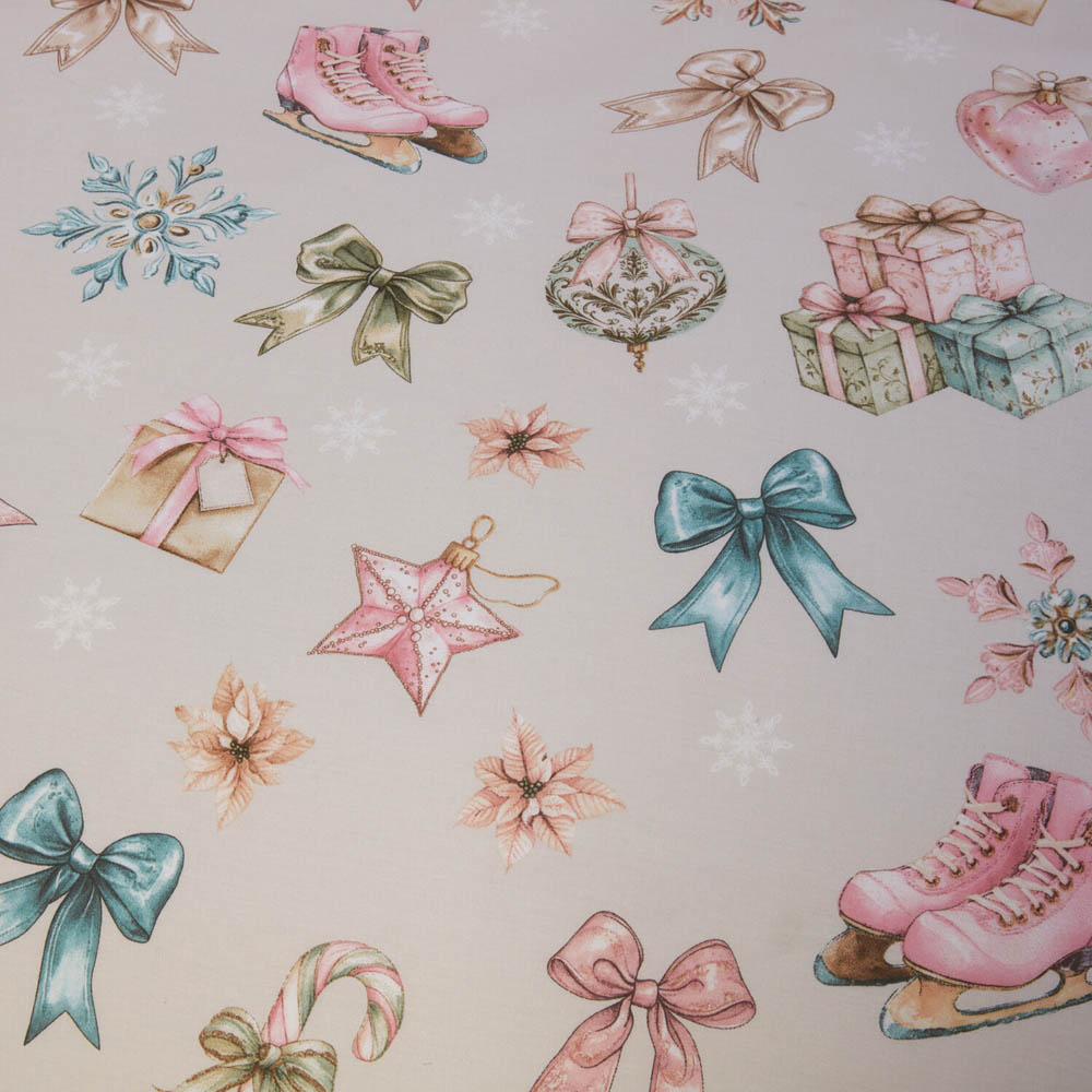 Christmas Vintage Duvet Set - Pink / Superking Image 4