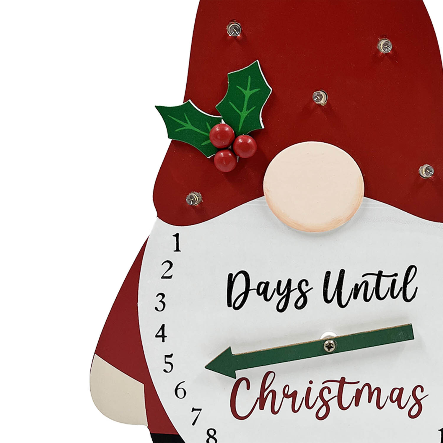 LED Gonk Countdown Advent Red and White Image 5
