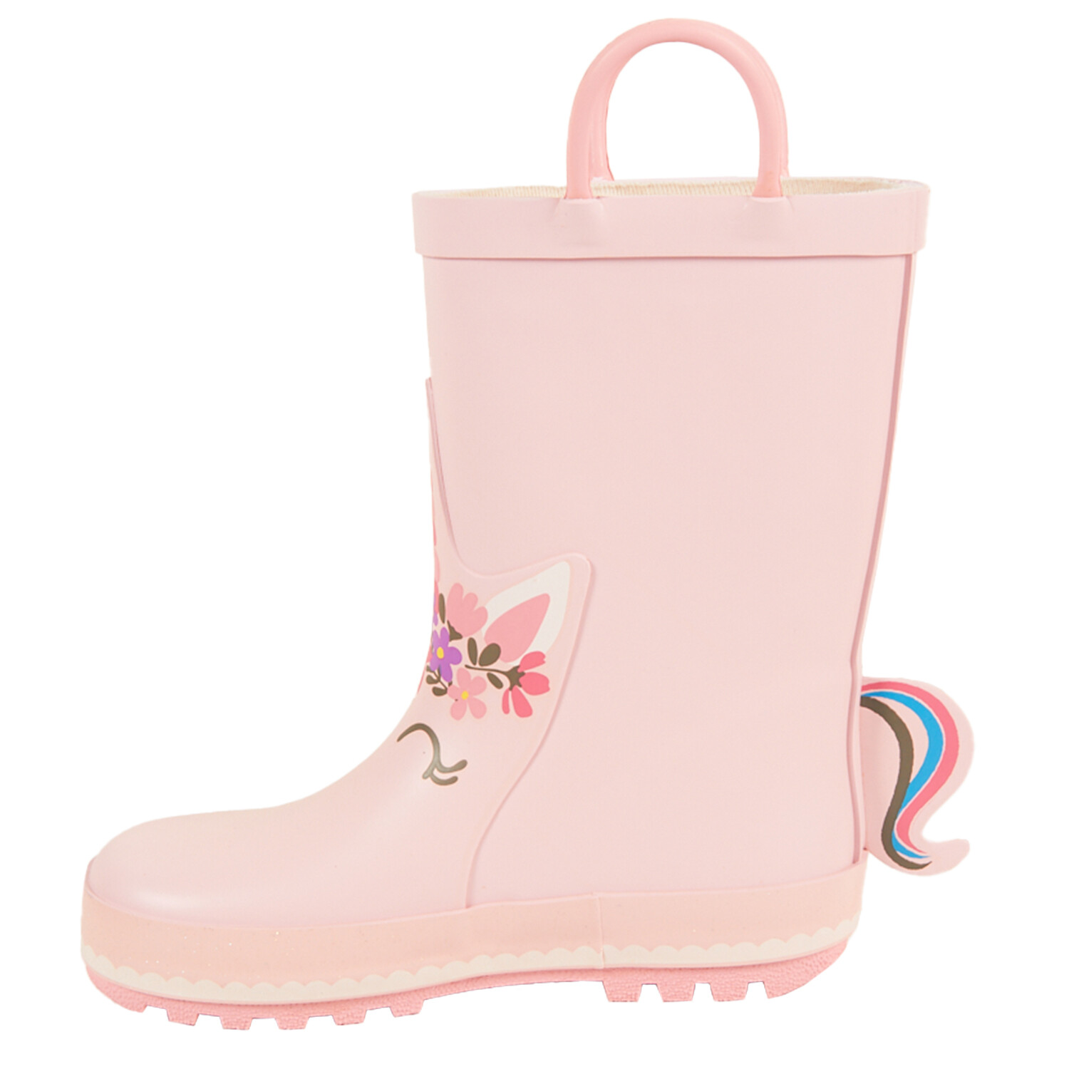 Kids Unicorn Wellingtons - Pink / Size 1 Image 3