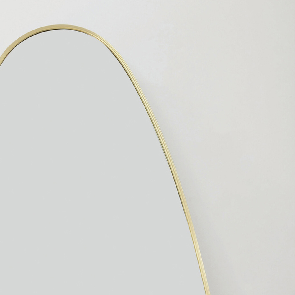 Golden Frame Organic Long Mirror 180 x 60cm Image 3
