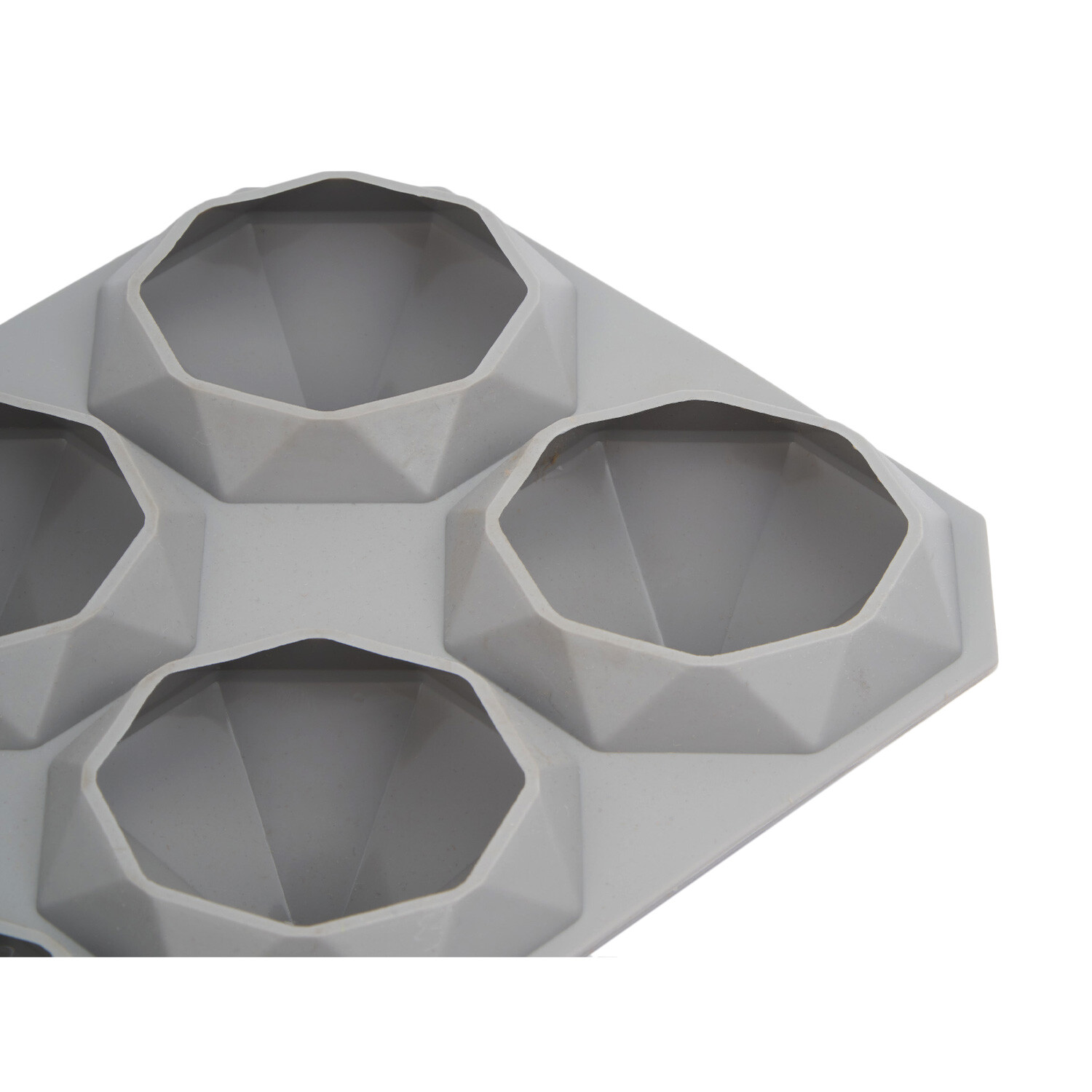 Diamond Ice Cube Silicone Mould - Grey Image 3