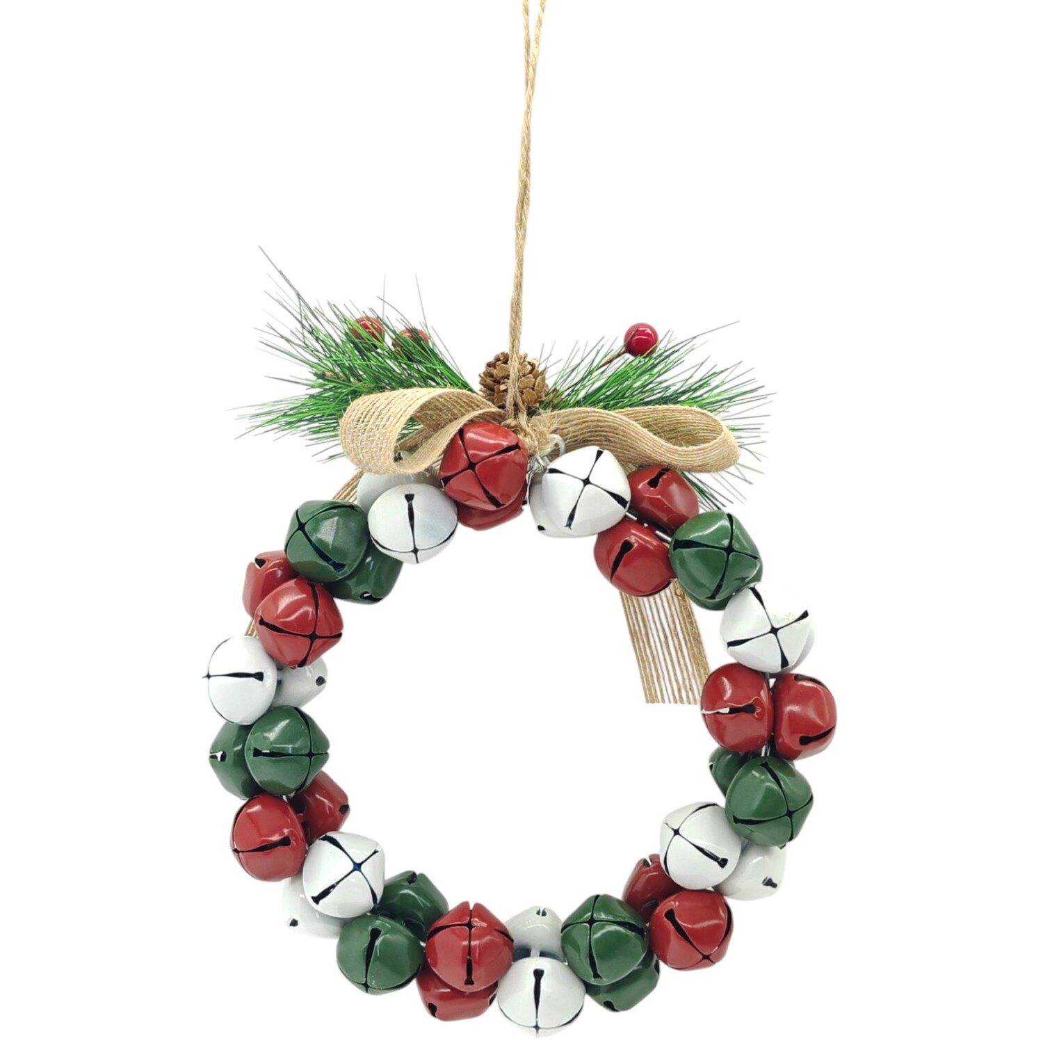 Hanging Bell Wreath Multicolour Image 3