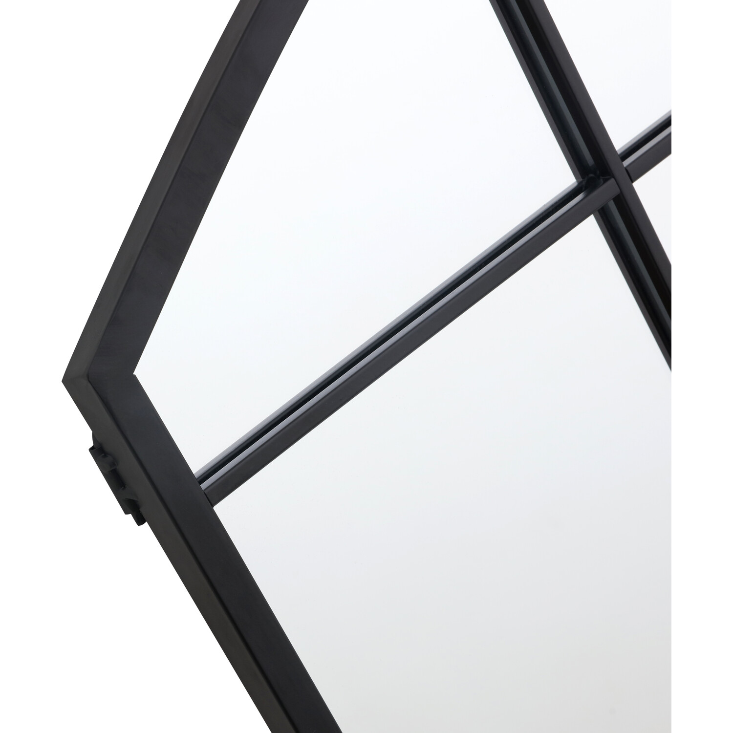 Beaumont Arch Window Mirror Black Image 4