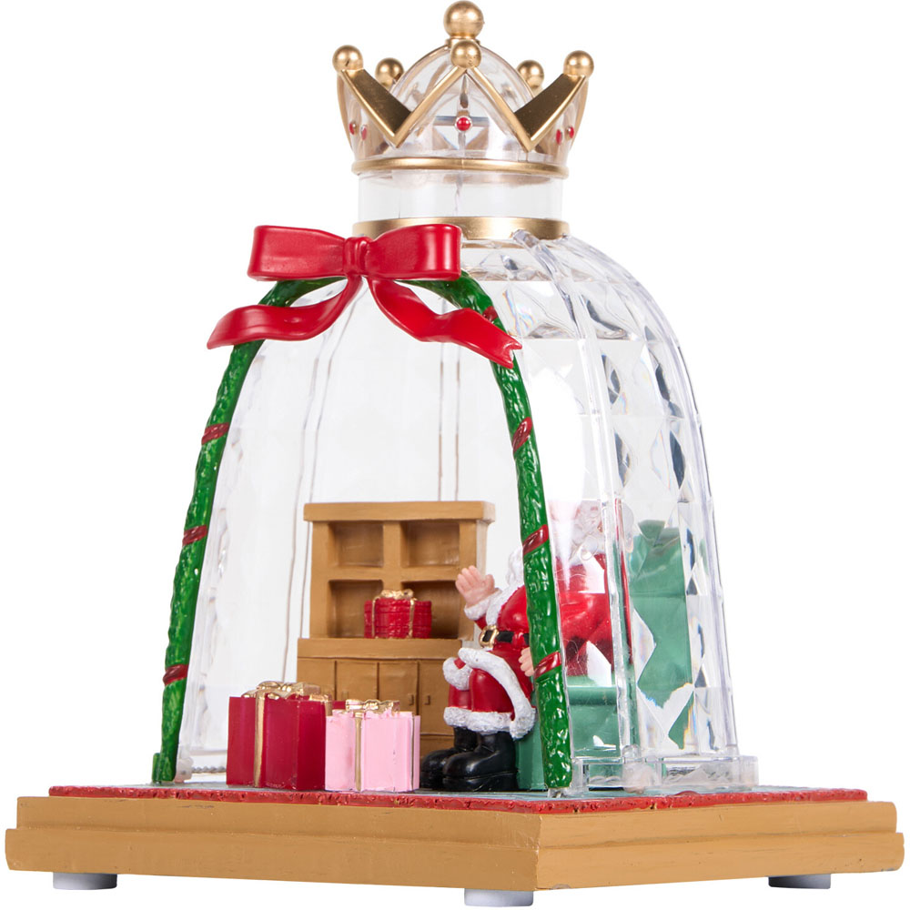 Christmas Santa Scene Ornament - Clear Image 4