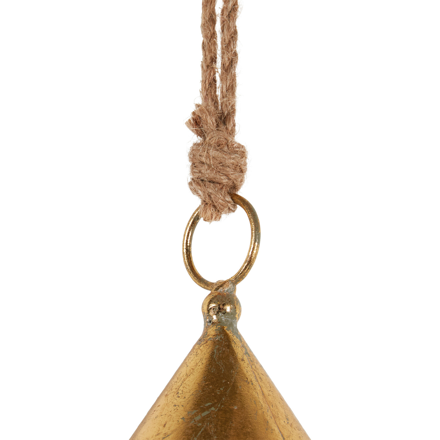 Metal Hanging Bell Decoration - Gold Image 3