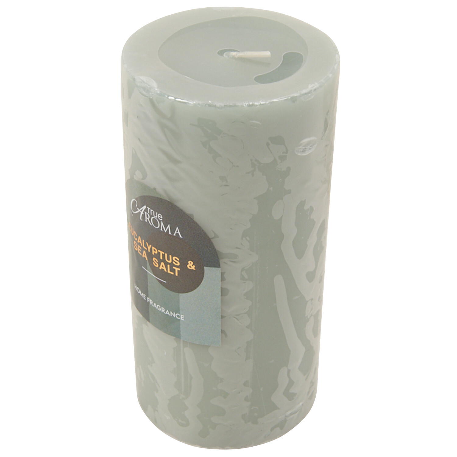 Eucalyptus and Sea Salt Scented Pillar Candle - Green Image 3