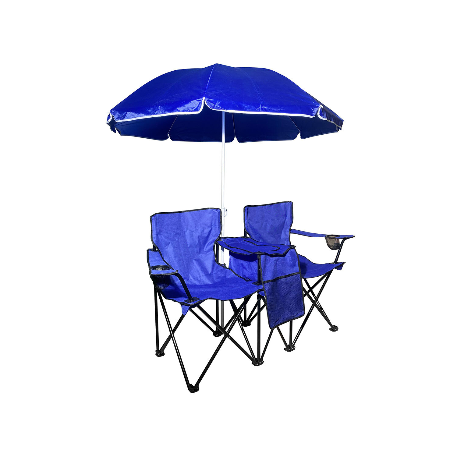 Beach Chair and Parasol Set - Blue Image 4