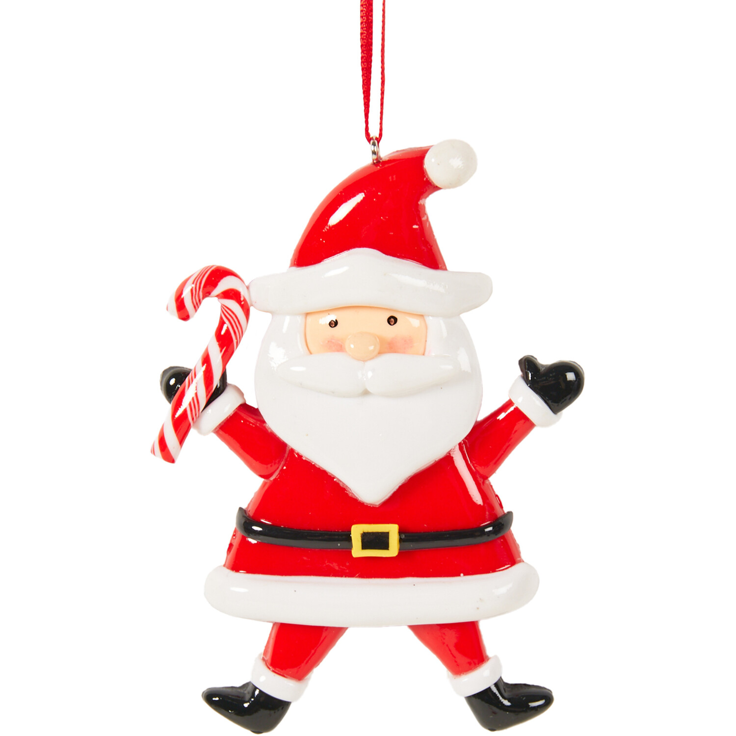 Hanging Santa Christmas Decoration - Red Image 4