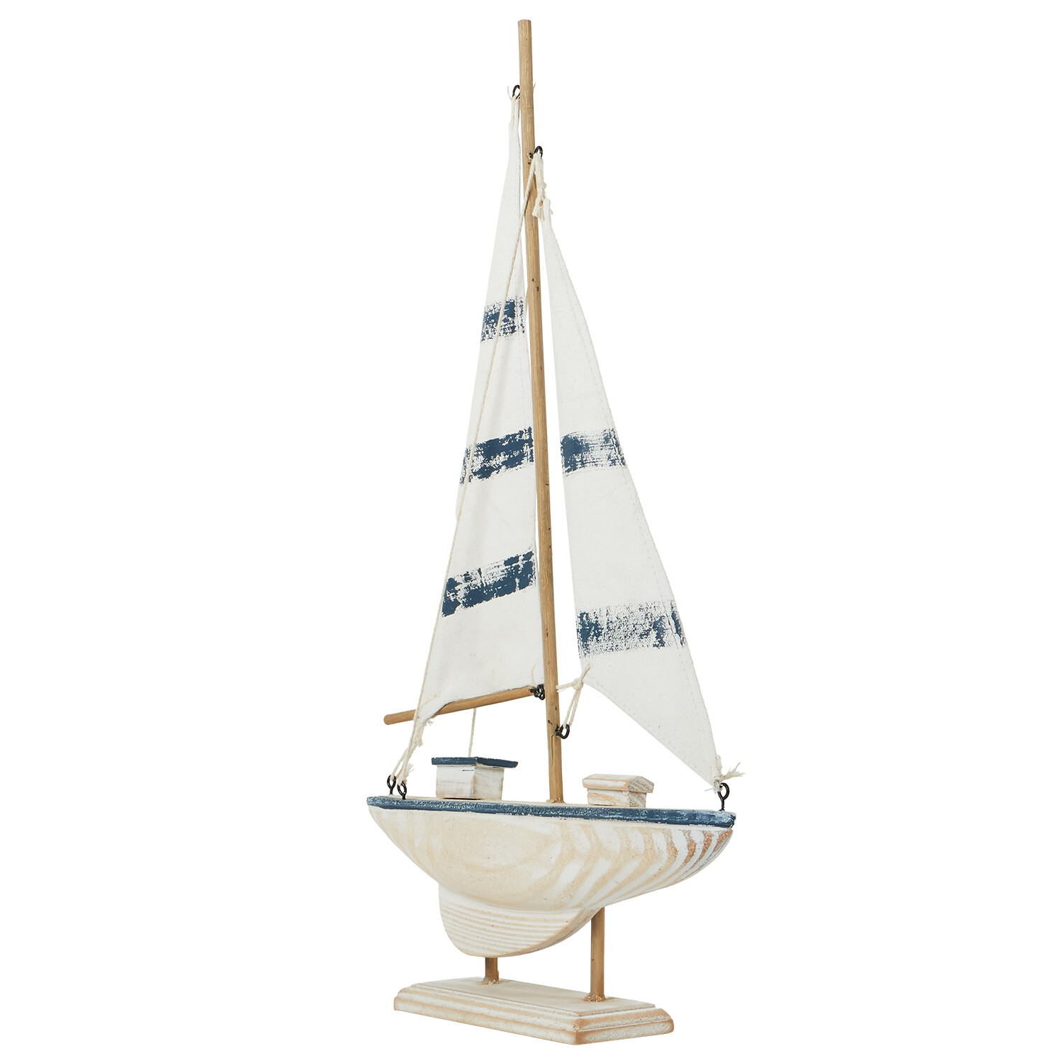 Woodwash Sail Boat White and Blue Image 3