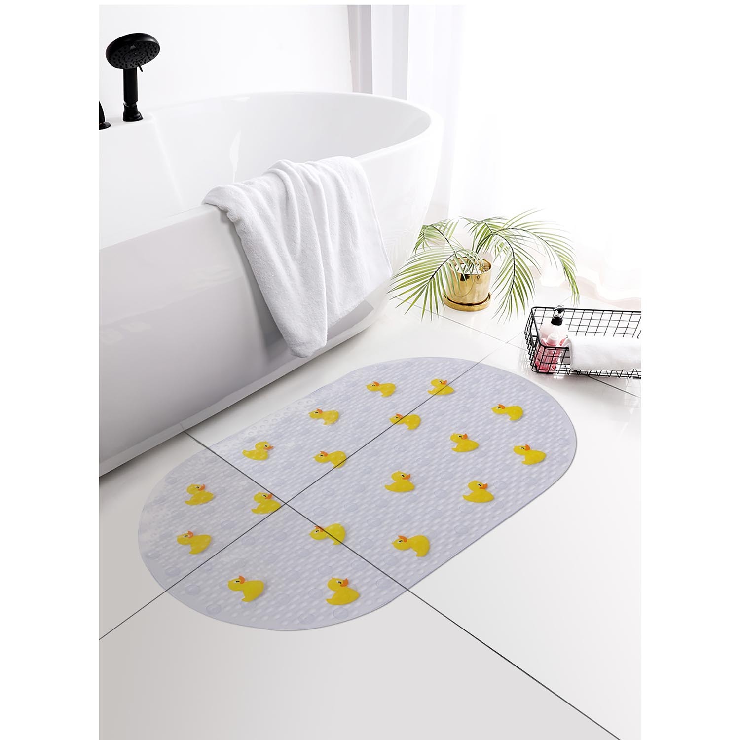 Rubber Ducks PVC Bath Mat Image 2