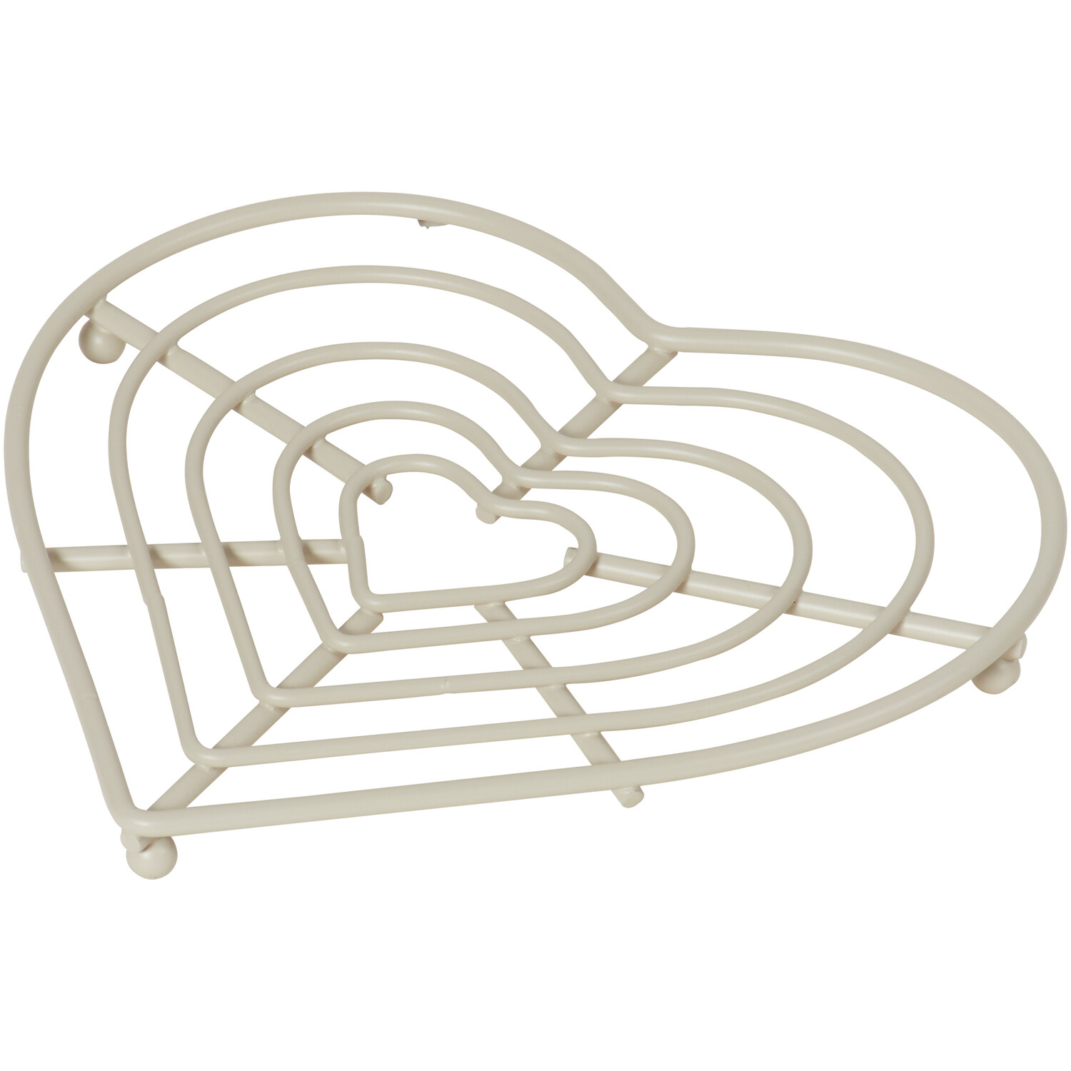 Hearts Trivet - Cream Image 2