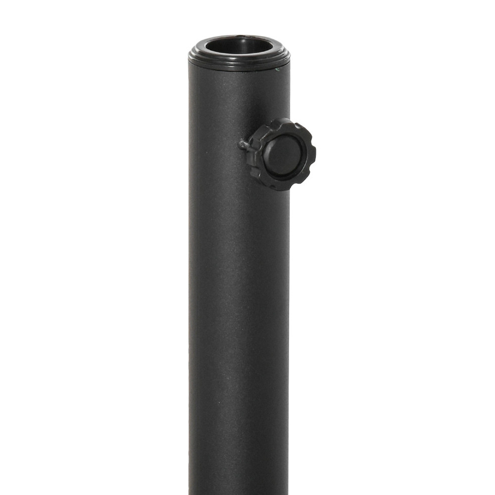 Outsunny 11kg Cement Parasol Base Black Image 6