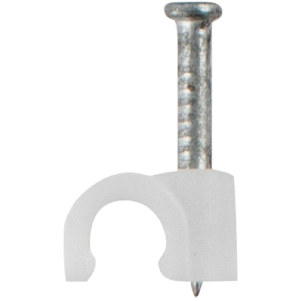 Hiatt 4mm White Round Cable Clip 40 Pack Image 2