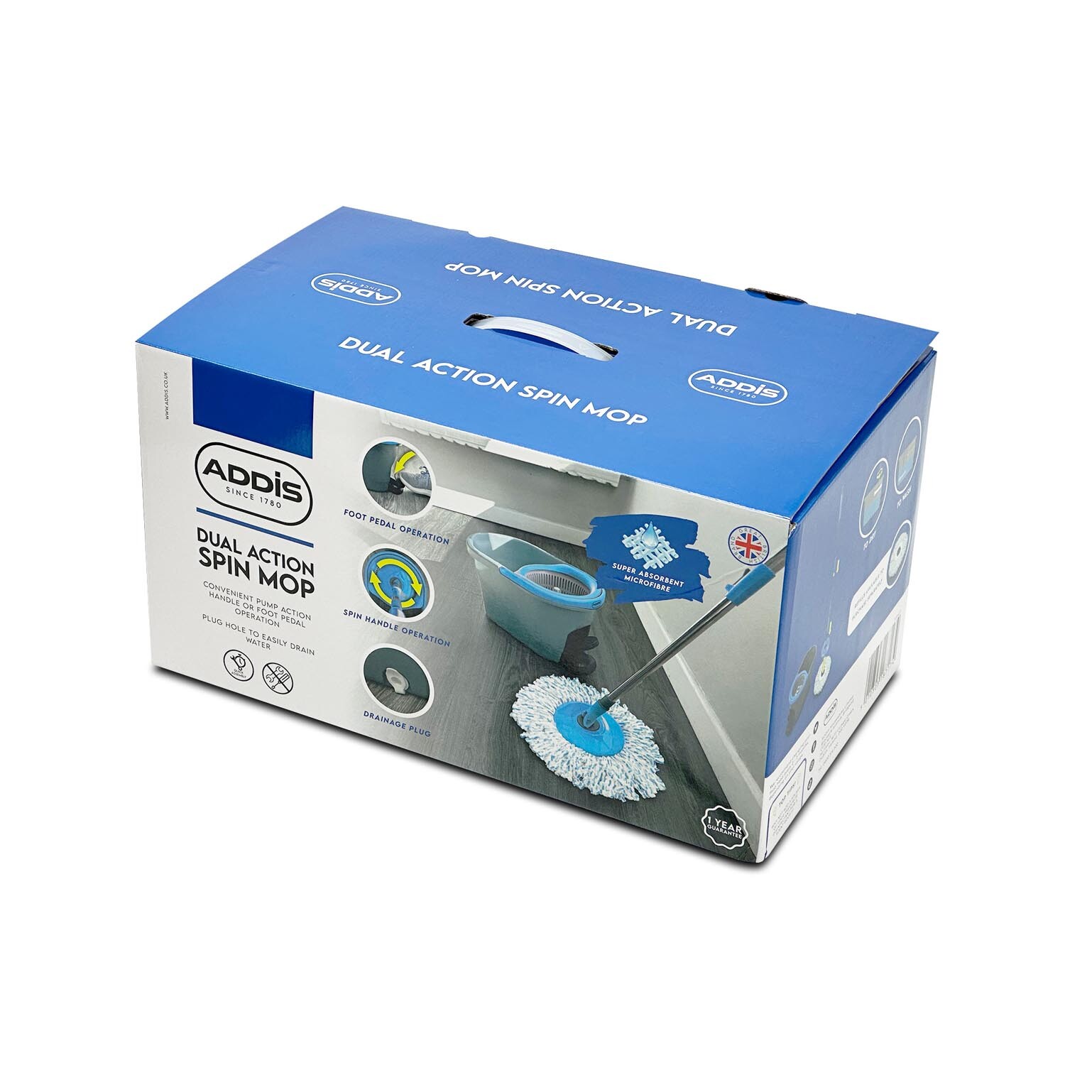 Addis Dual Action Spin Mop and Bucket Image 4