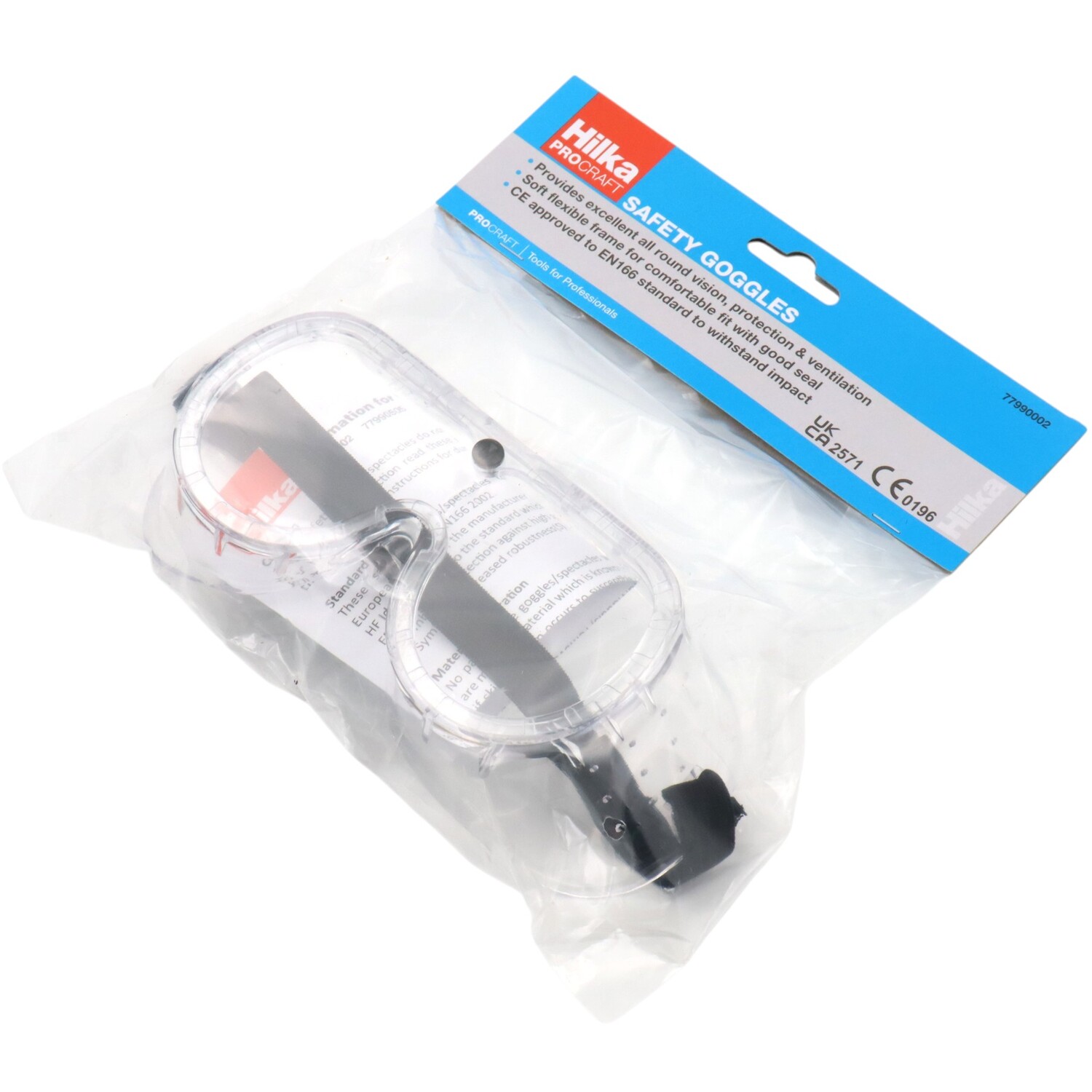 Hilka Flexible Frame Safety Goggles Clear Image 5