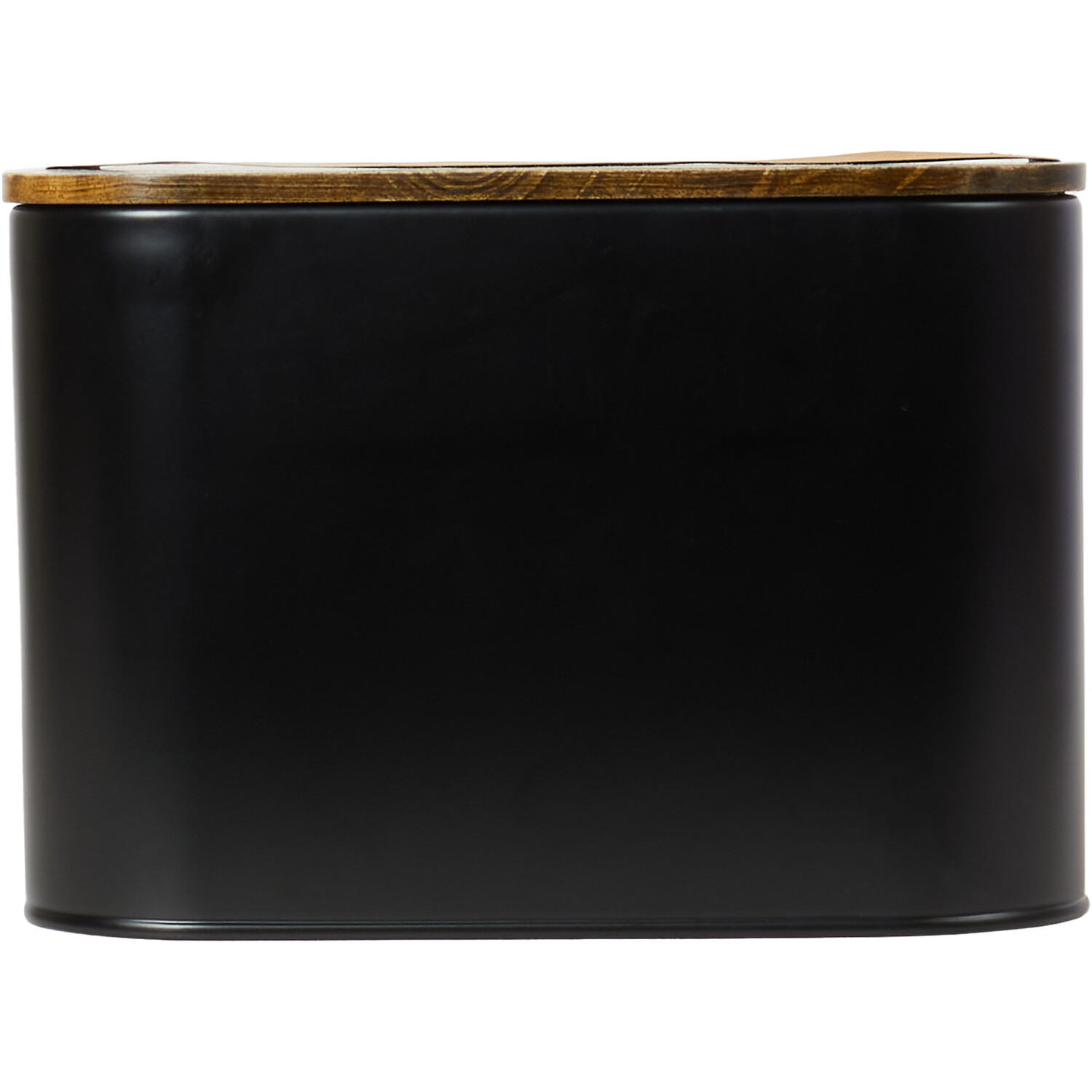 Malmo Rectangular Bread Bin - Black Image 2
