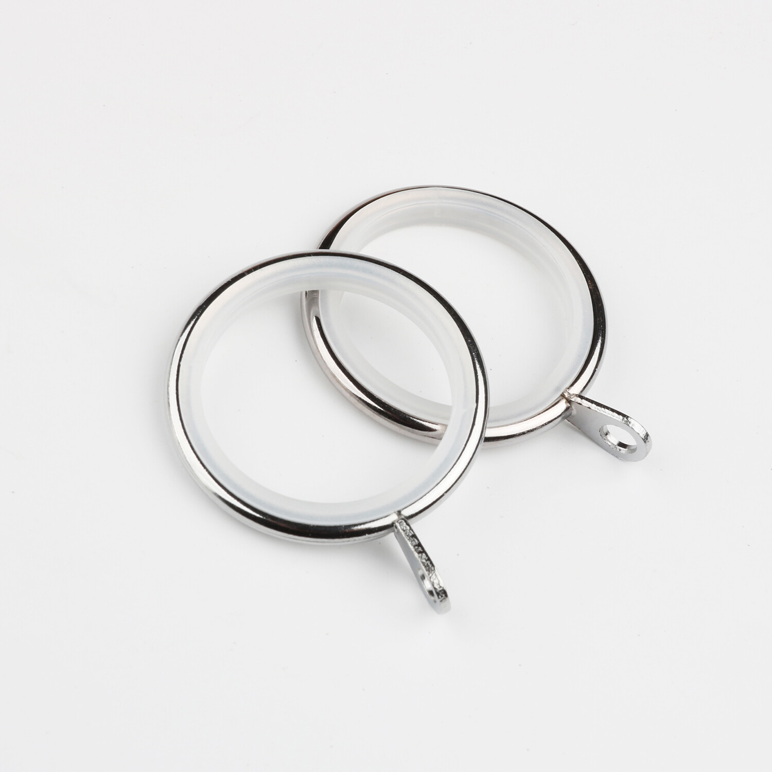 Metal Curtain Rings - Chrome / Fits 16 / 19 mm curtain poles Image 3