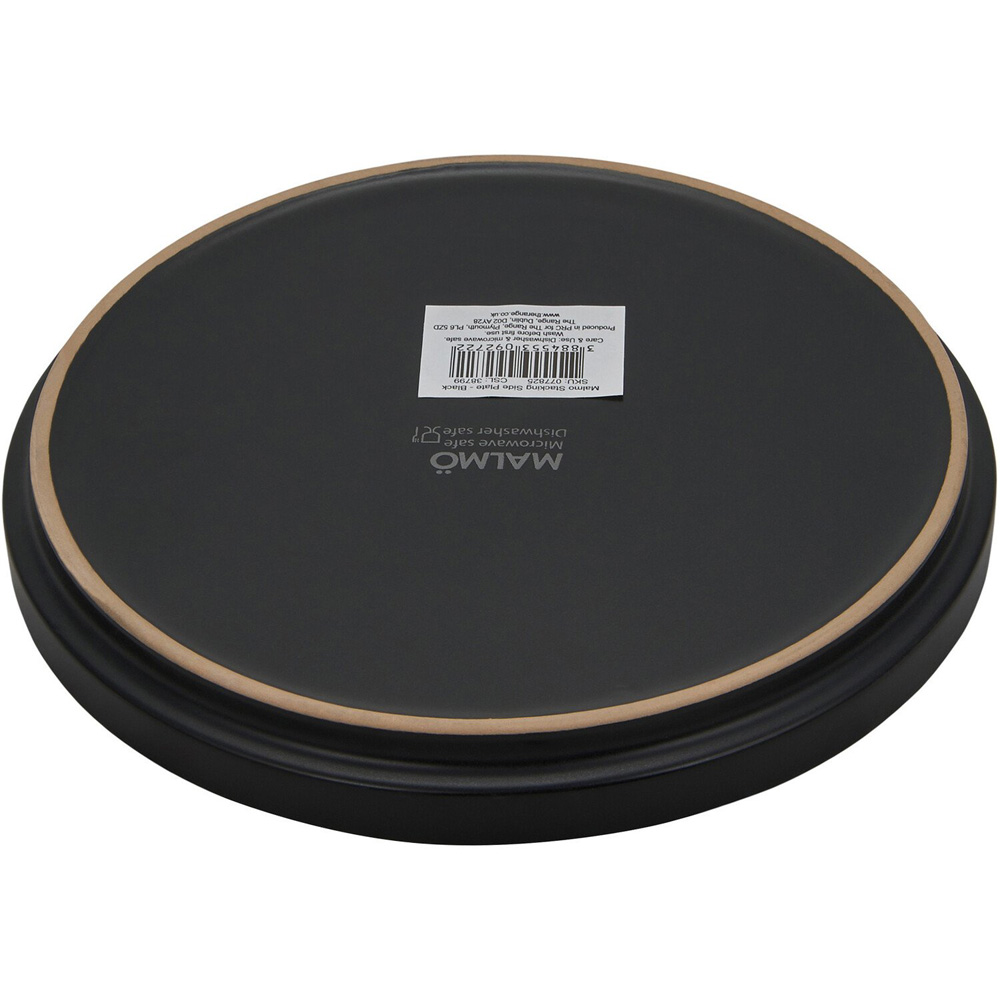 Malmo Stacking Side Plate - Black Image 7
