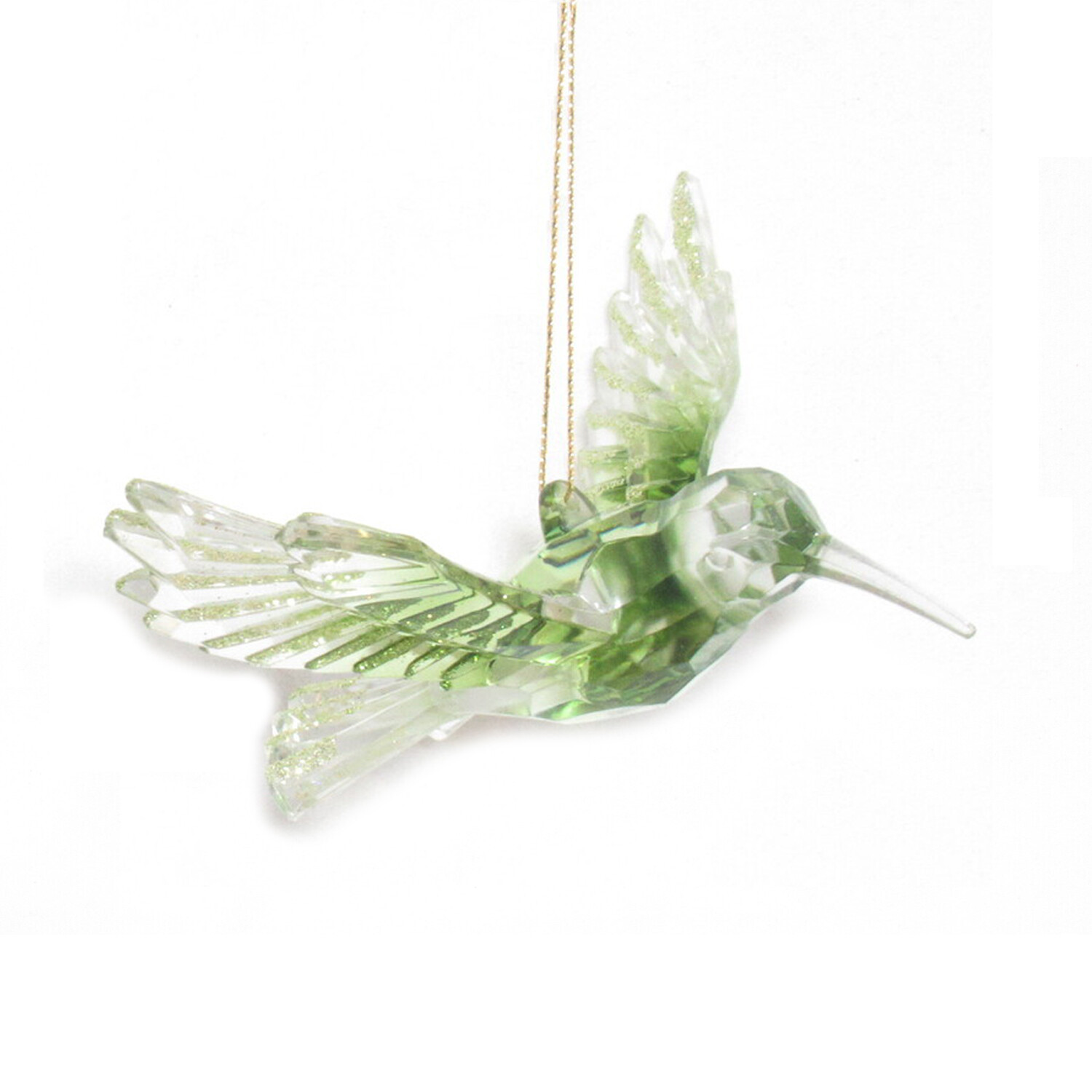 Ombre Green Hummingbird Hanging Decoration Image 8