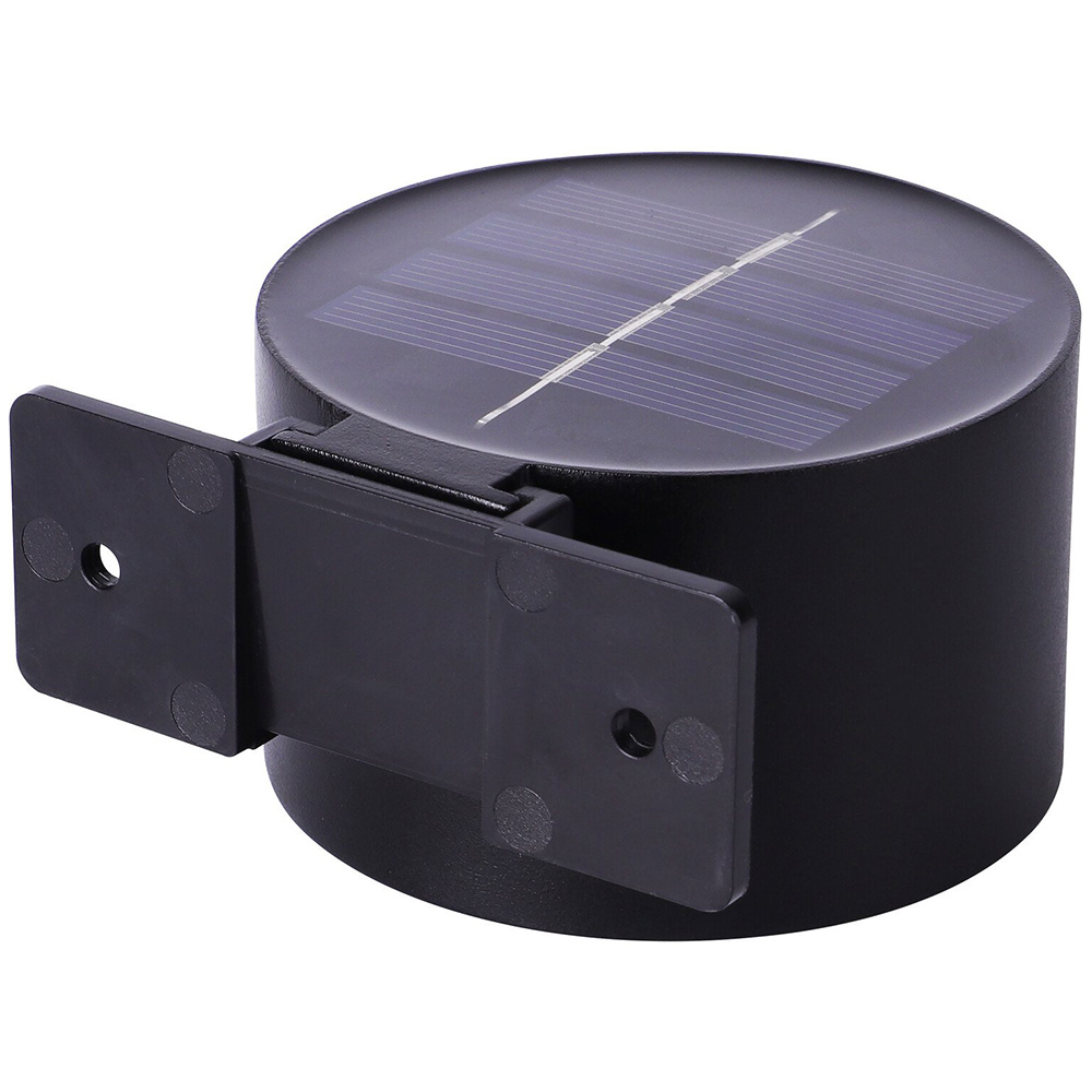 Pack of 4 Octava Solar Wall Lights - Black Image 5