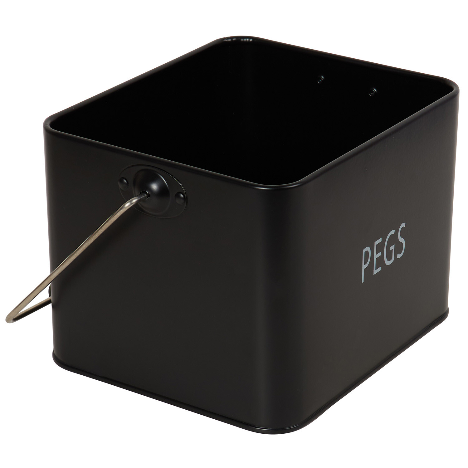 Malmo Peg Holder with Dark Wood Handle - Black Image 3