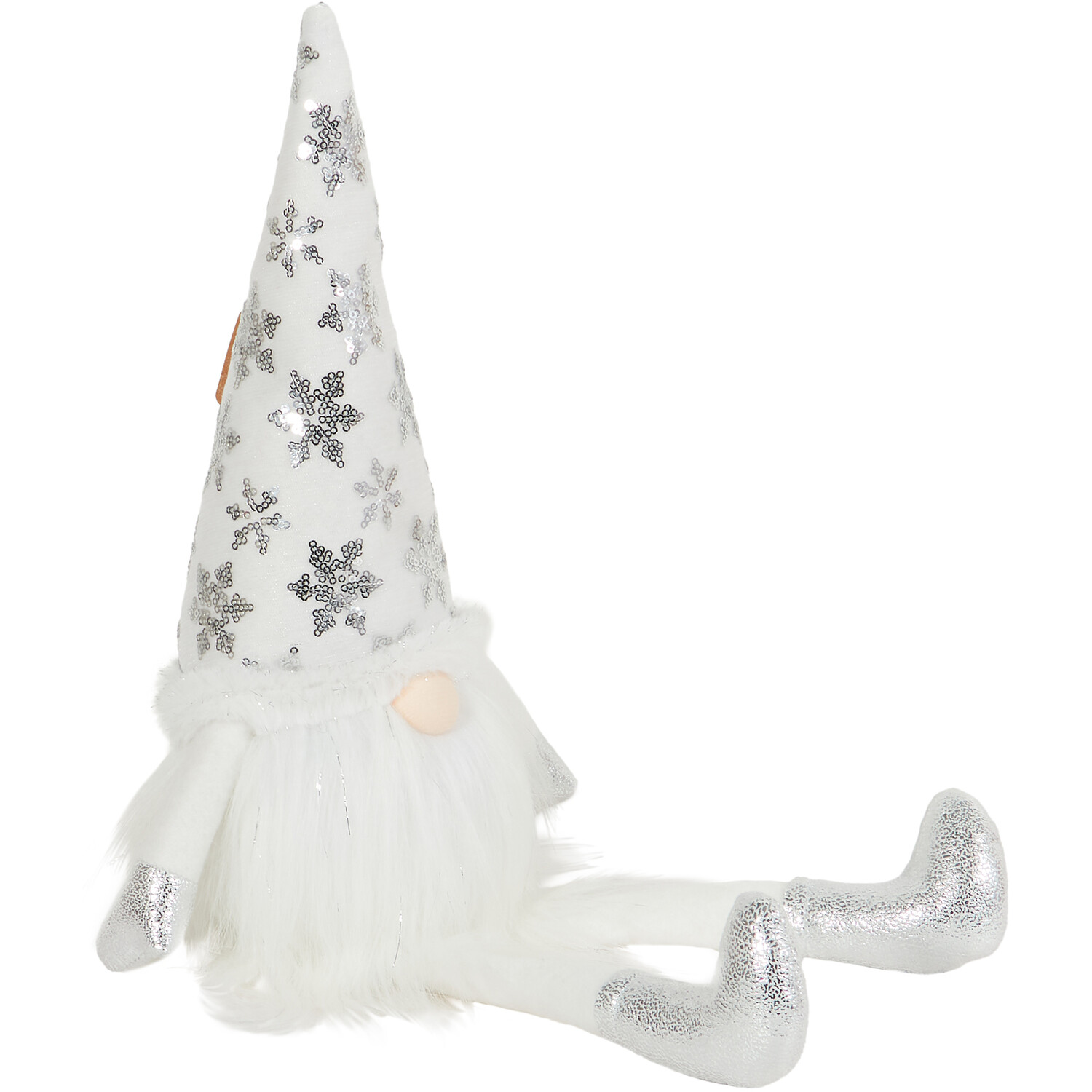 LED Shelf Sitting Snowflake Gonk - White Image 2