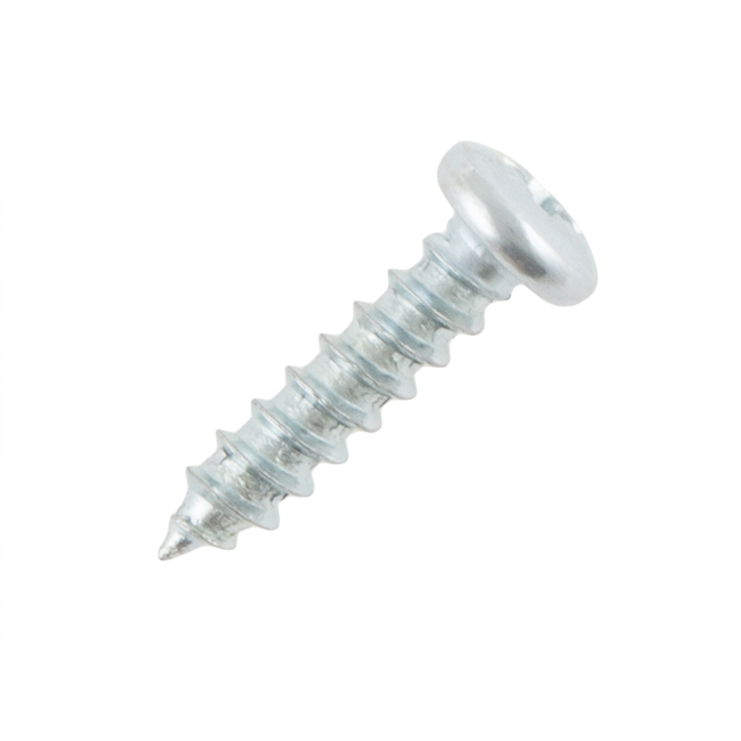 Hiatt Zinc Plated Self Tapping Slotted Pan Head Screws 30 Pack Image 2