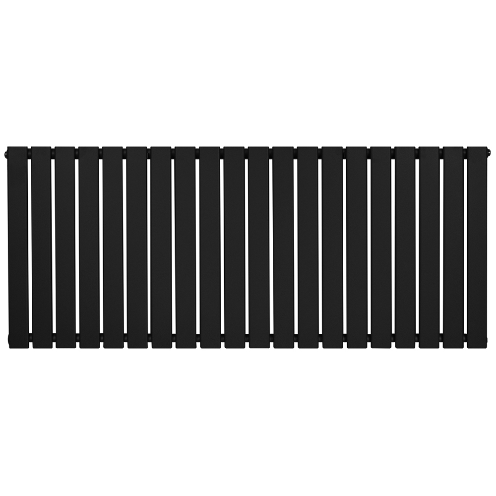 MonsterShop 4335 BTU Black Flat Single Column Radiator 600 x 1400mm Image 3
