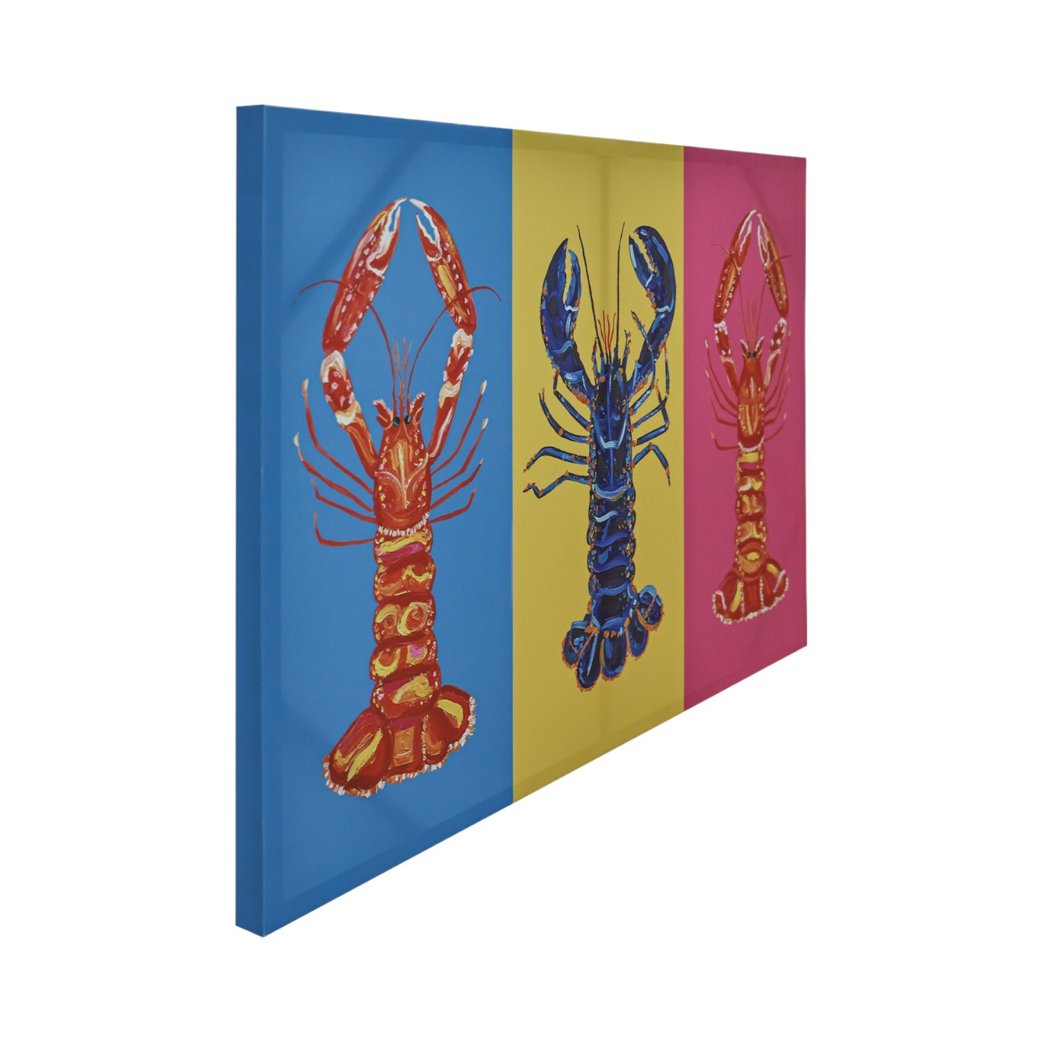 Straker Vibrant Lobster Canvas Multicolour Image 3