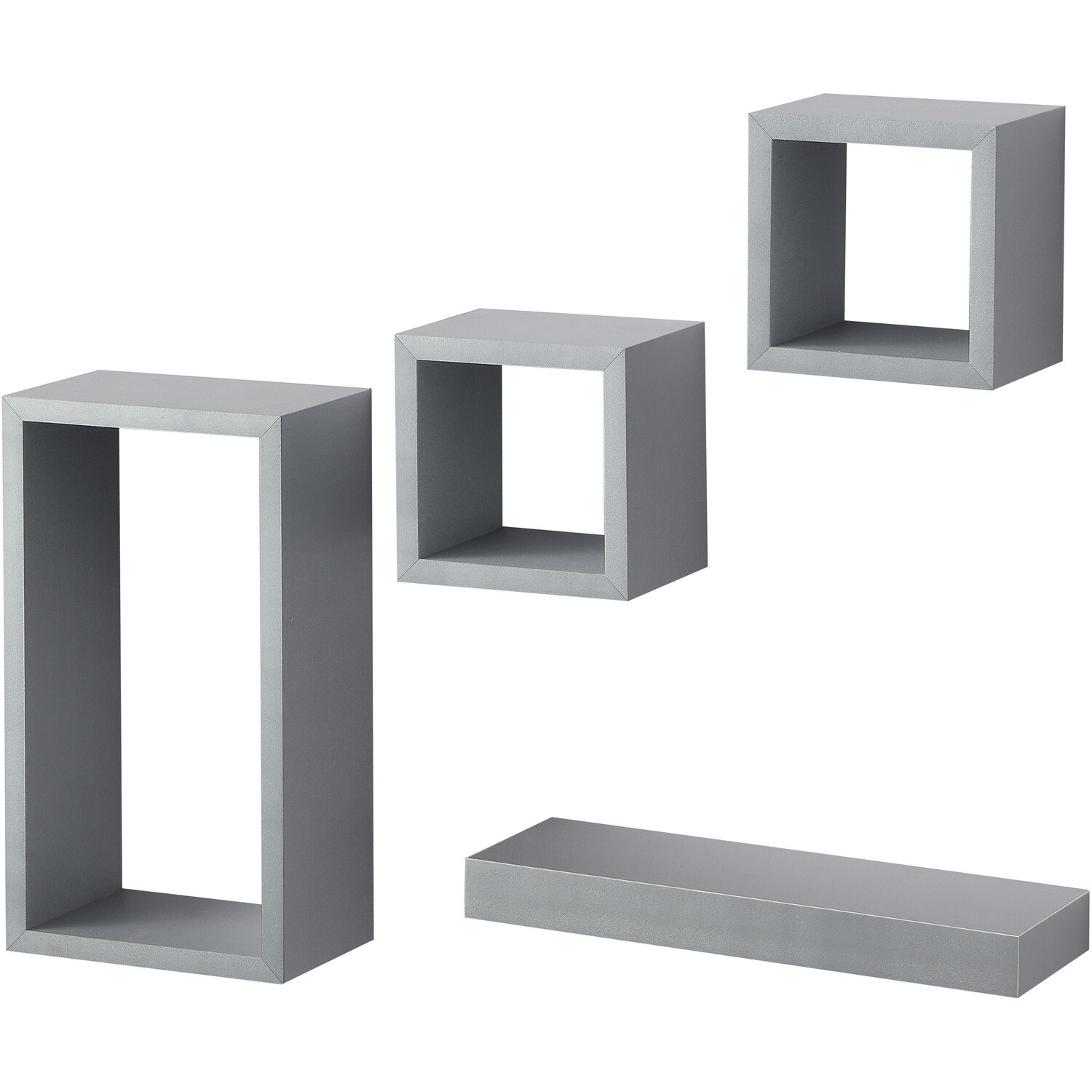 Set of 4 Latitude Floating Shelves - Grey Image 3