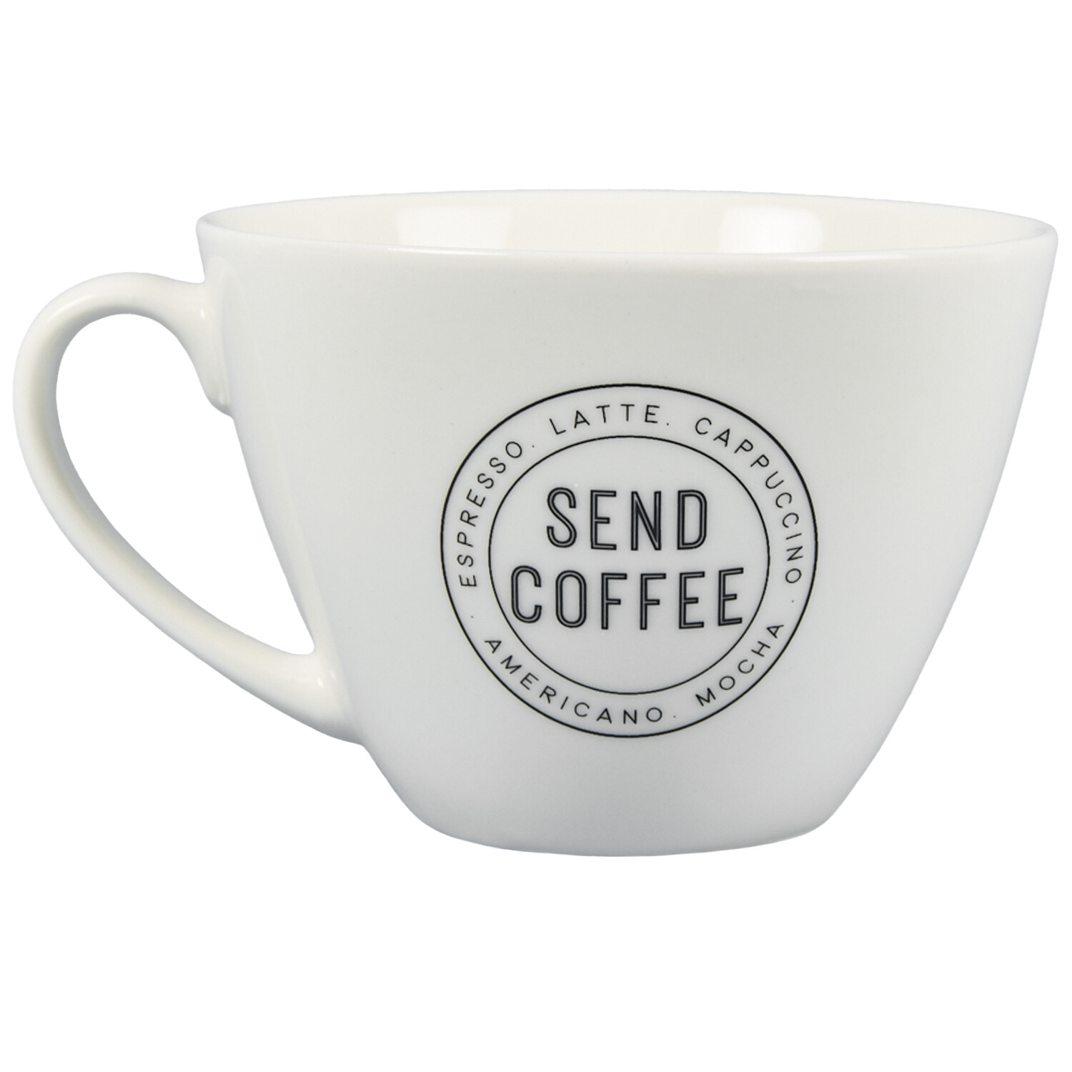 Send Coffee Triangle Mug - White Image 2