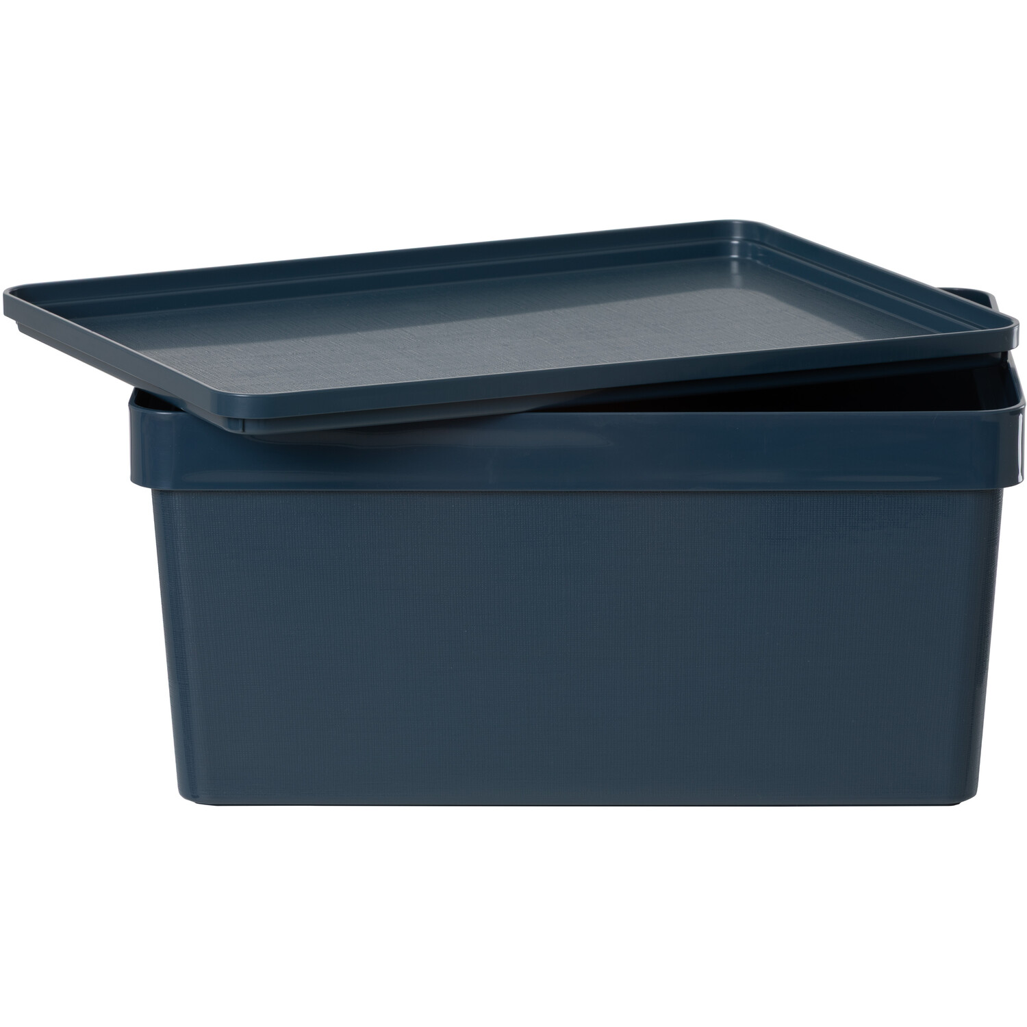 Deep Storage Box with Lid Navy Image 5