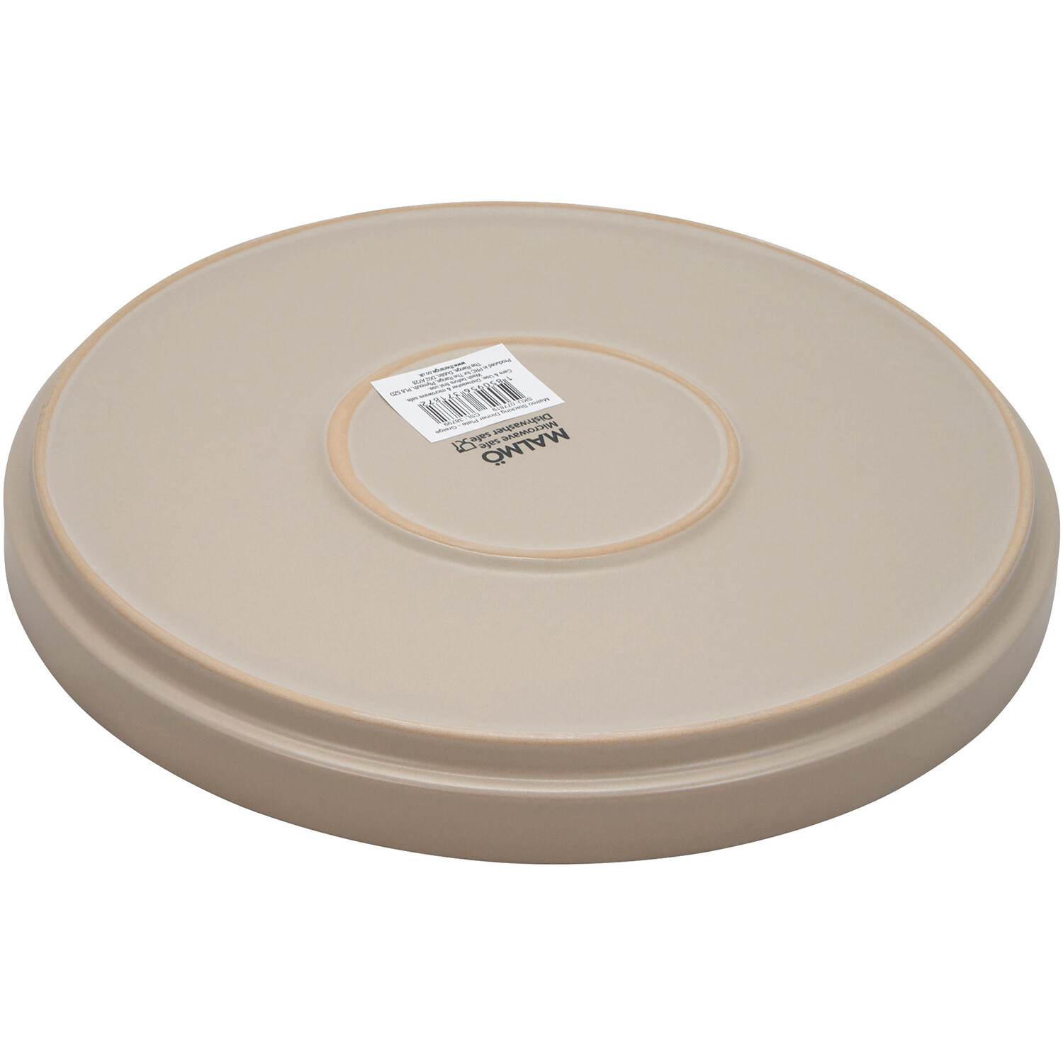 Malmo Greige Stacking Stoneware Dinner Plate Image 4