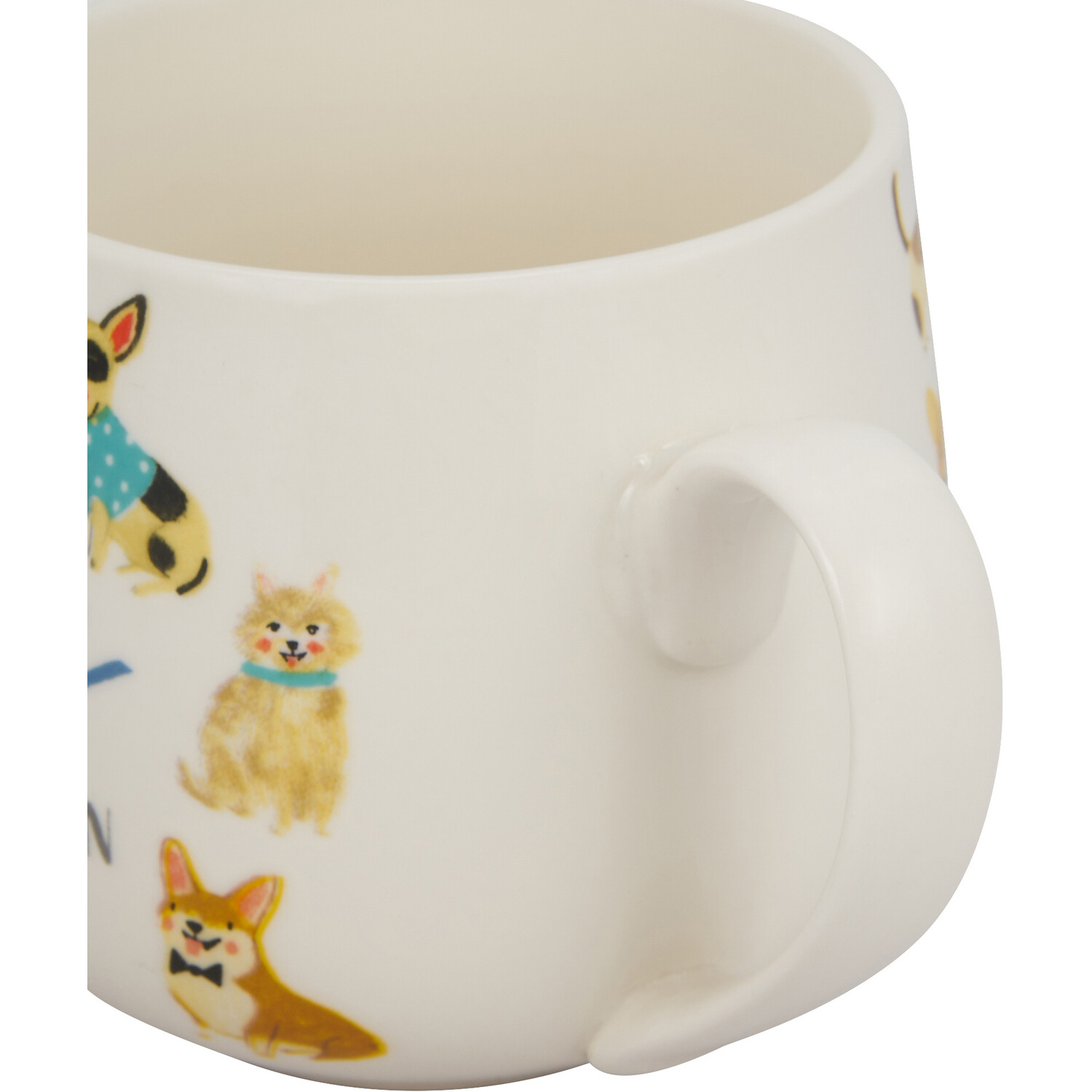 I Like Dogs Bulb Mug - White Image 2