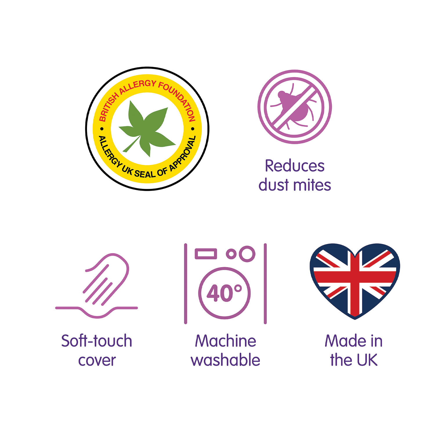 Slumberdow Single White Anti Allergy Duvet 10.5 Tog Image 7