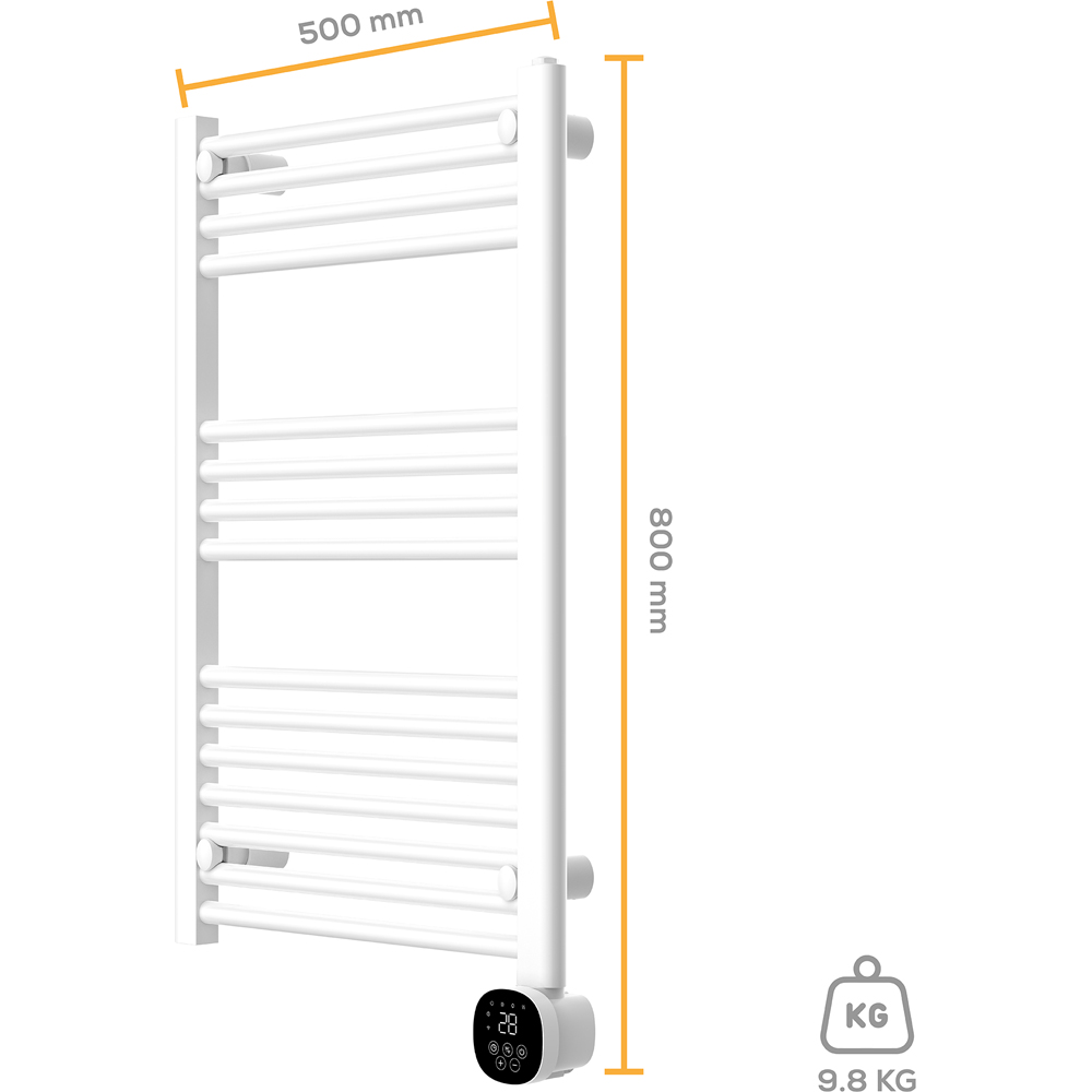 TCP Smart White Fixed Wi-Fi Towel Radiator 500W Image 7