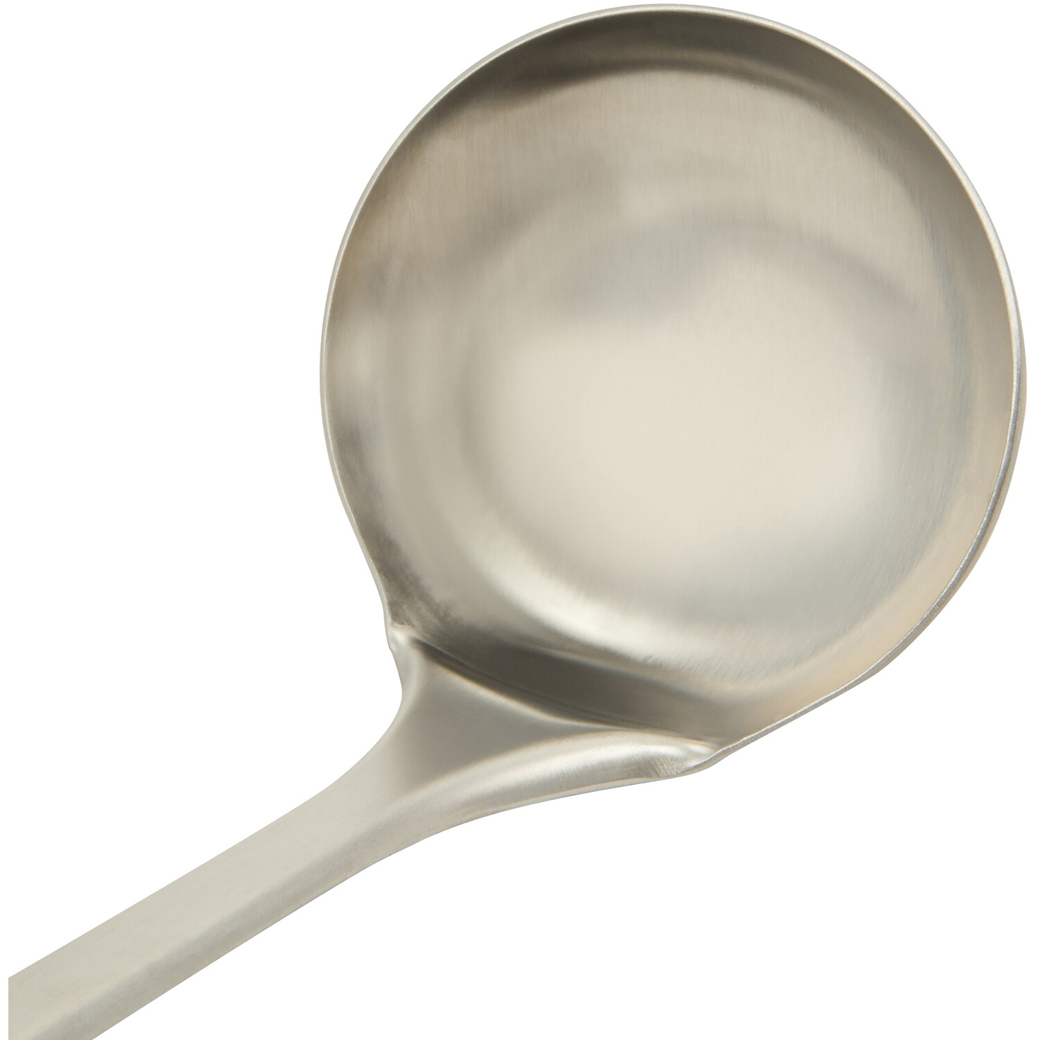 Kitchenmaster Stainless Steel Ladle with Black Soft Touch Handle Image 2