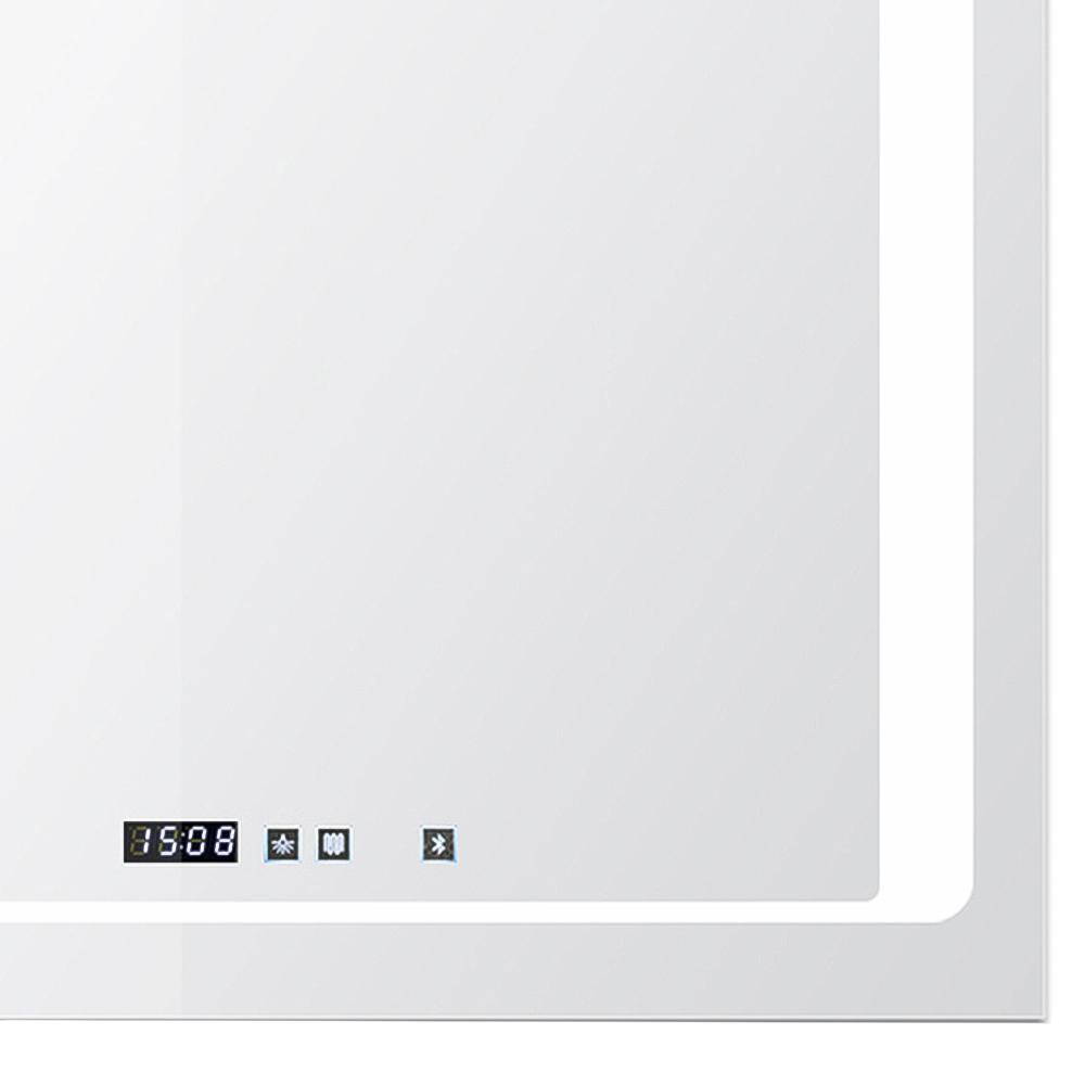 Ener-J Rectangle LED Bathroom Mirror with Bluetooth Speaker Anti-Fog Touch Control and CCT 80 x 60cm Image 3