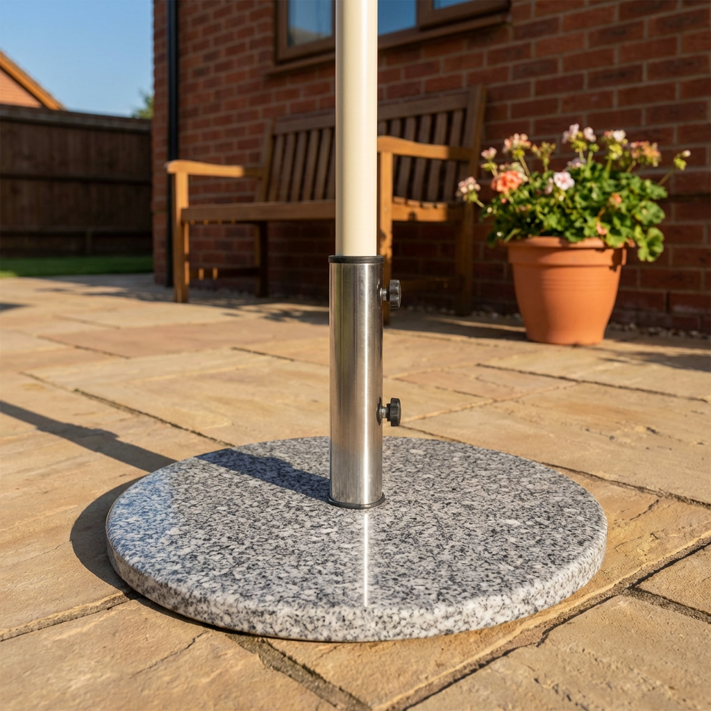 Grey Granite Parasol Base 11kg Image 6