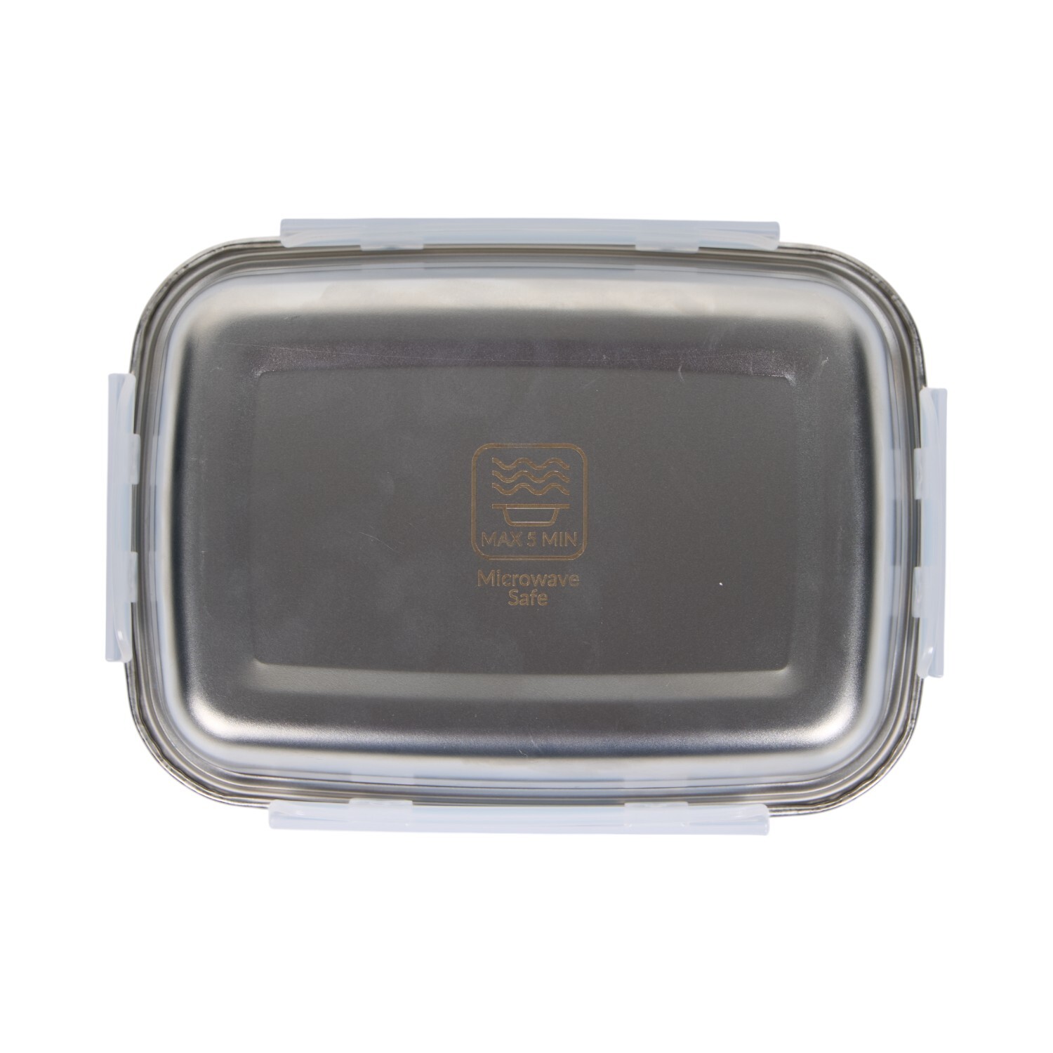 MY Stainless Steel Microwavable Food Container Chrome 850ml Image 4