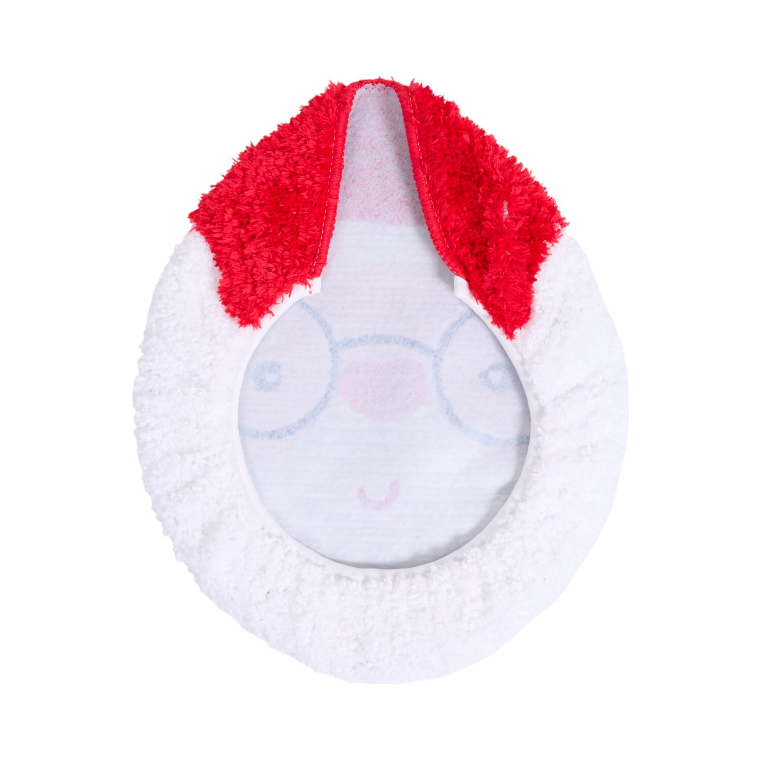 Santa Toilet Seat Cover and Mat Red Image 7