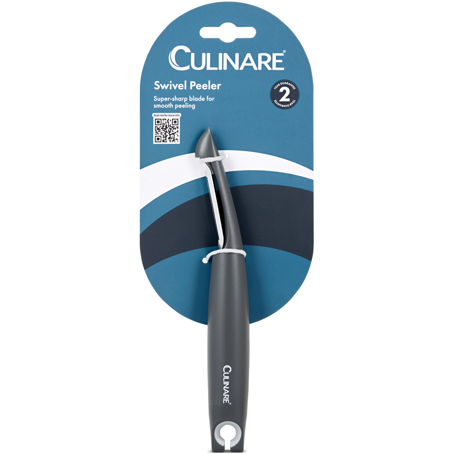 Culinare Swivel Peeler Grey Image 2