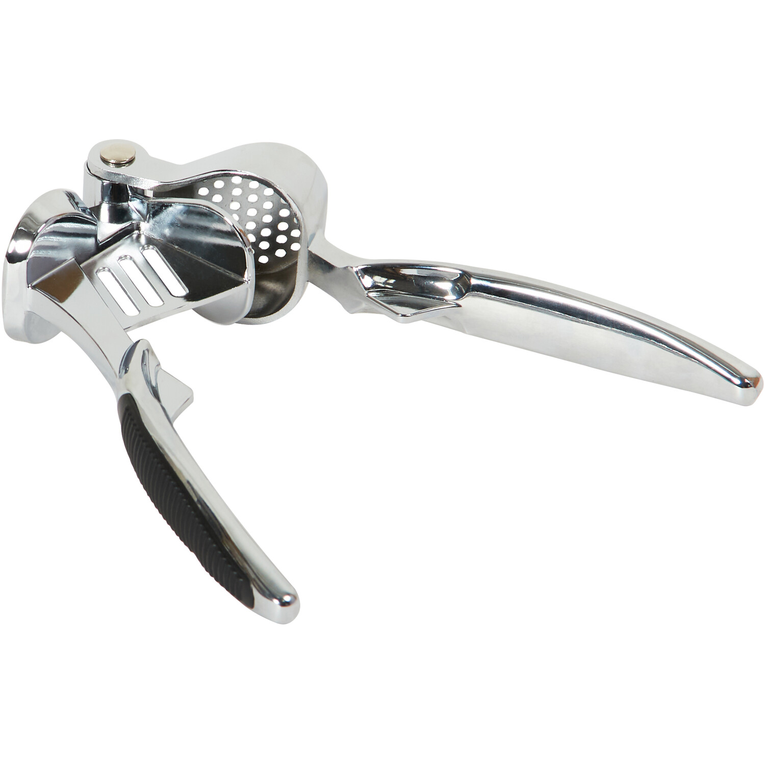 Kitchen Master Zinc Alloy Garlic Press - Chrome Image 4