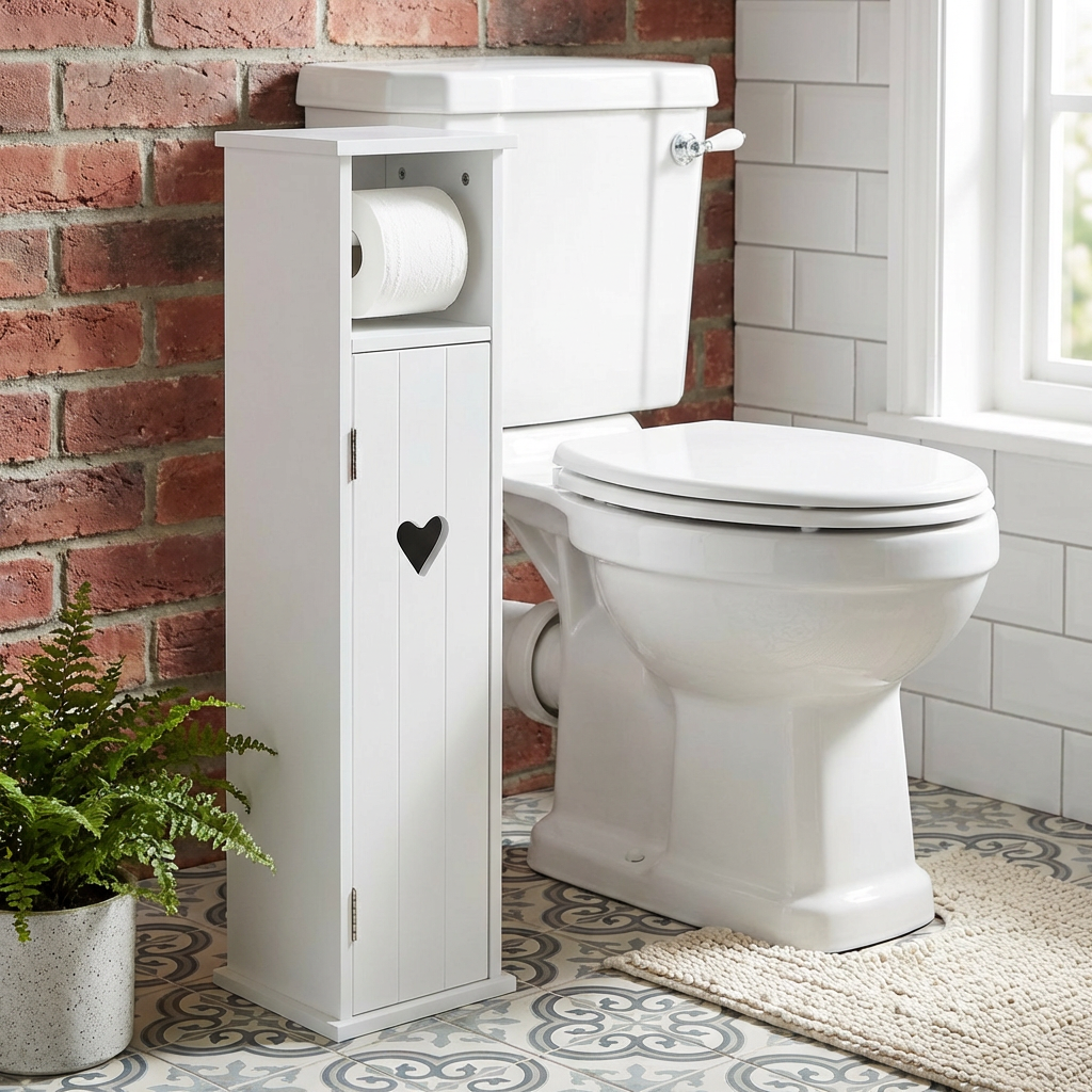 Oxford White Toilet Roll Holder Image 5