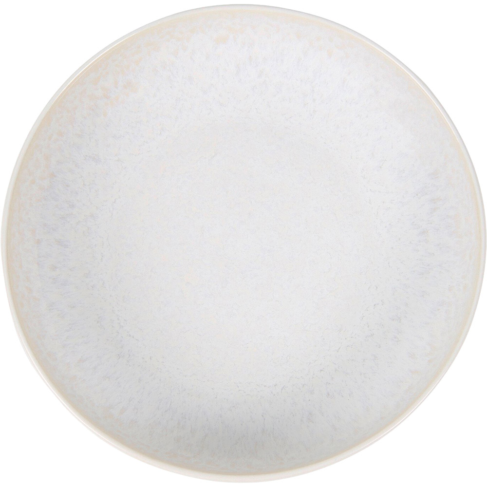 White Textured Pasta Bowl - White Image 2