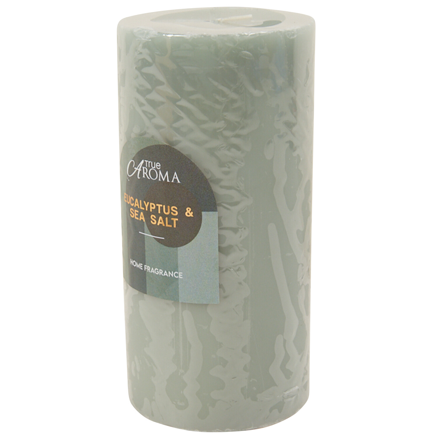 Eucalyptus and Sea Salt Scented Pillar Candle - Green Image 2