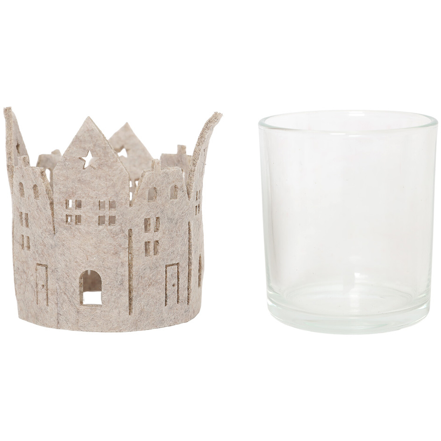Felt House Scene Candle Holder Image 5