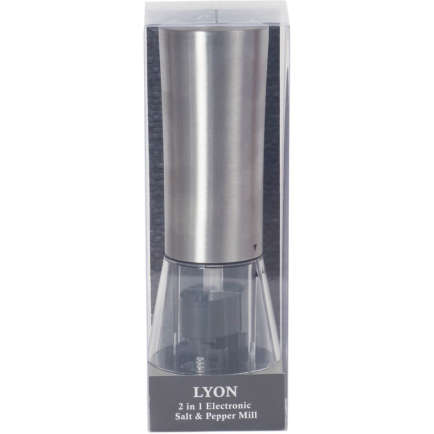 Electric 2-in-1 Salt and Pepper Mill - Silver Image 2