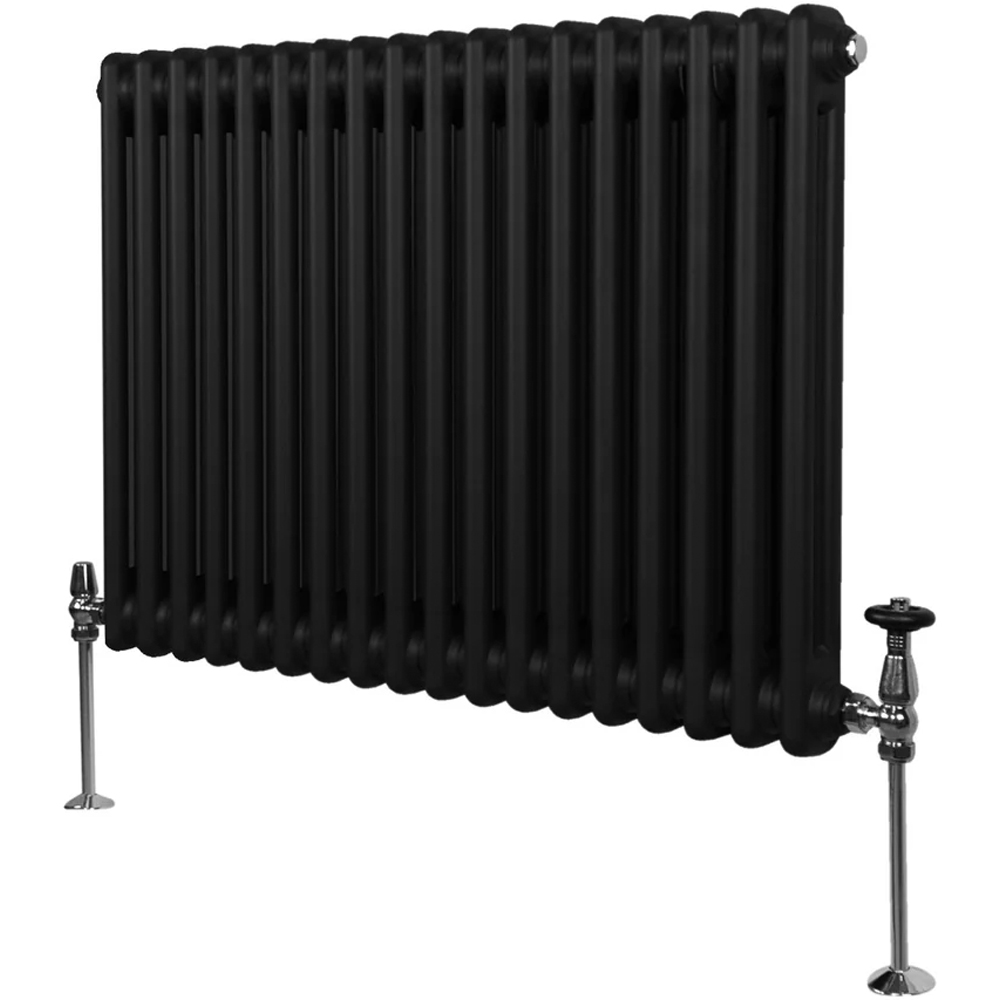 Monster Shop 3499 BTU Black Traditional 2 Column Radiator 600 x 832mm Image 3