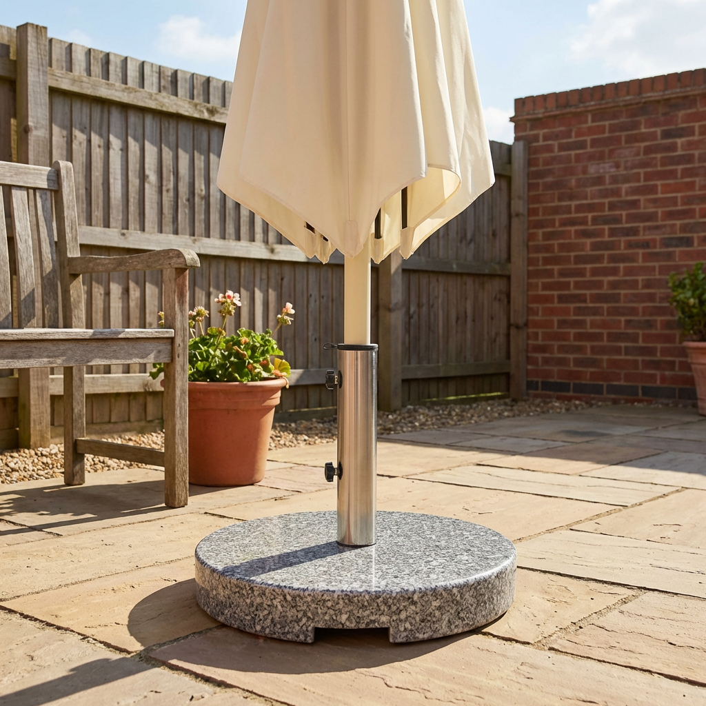 Grey Granite Parasol Base 30kg Image 2